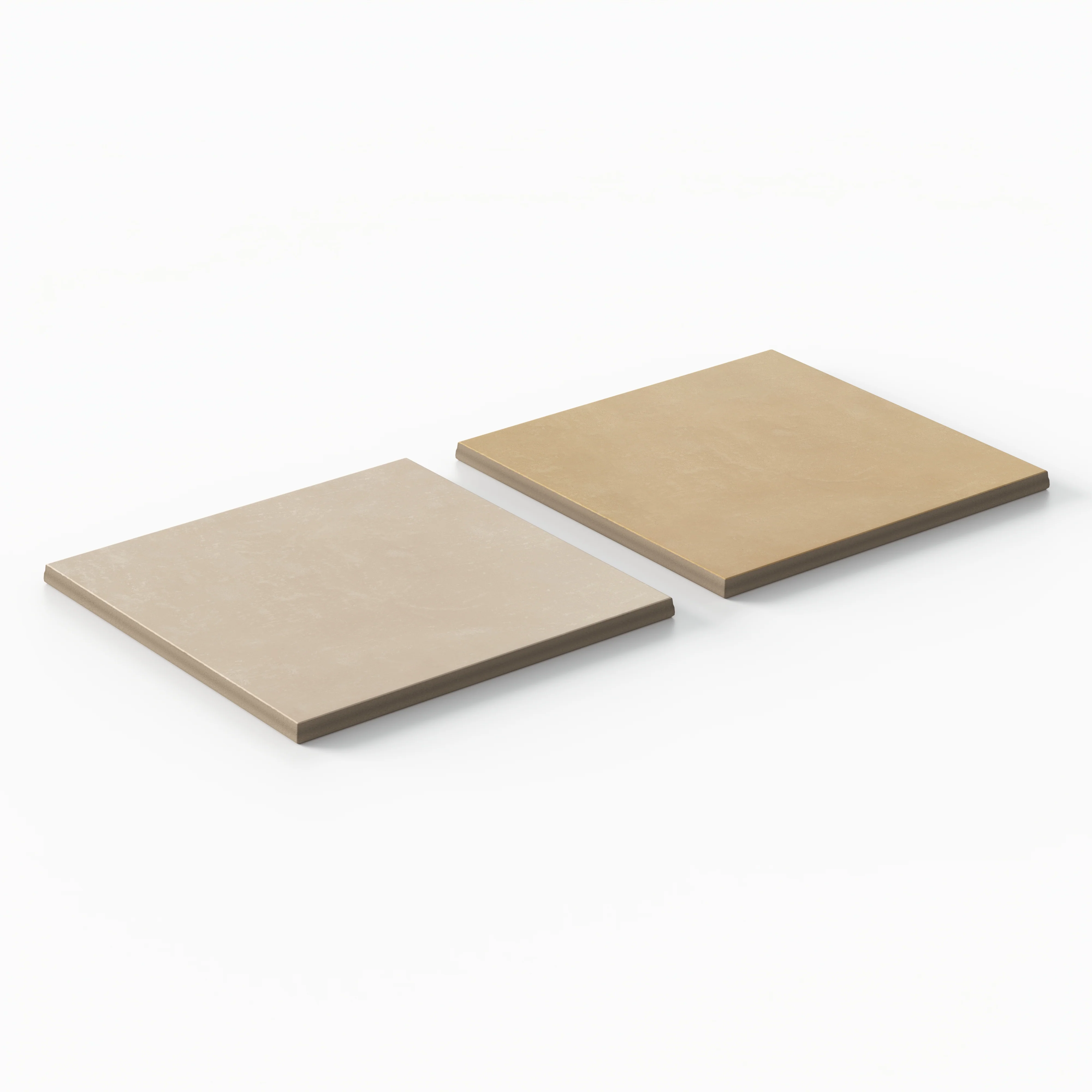 Isabel 6 x 6 Checkerboard Matte Porcelain Tile in Almond Mist and Golden Sky - Image 3