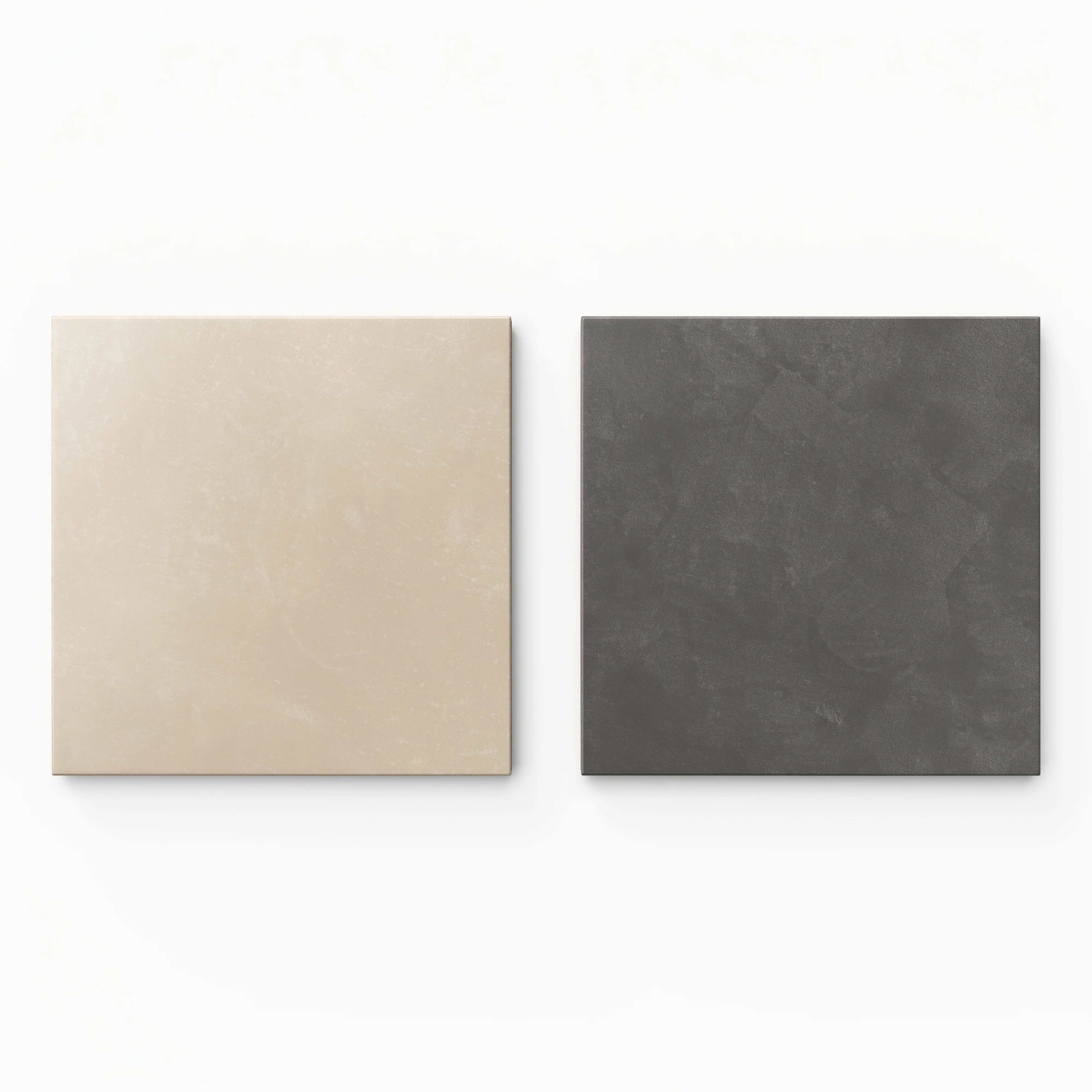Isabel 6 x 6 Checkerboard Matte Porcelain Tile in Almond Mist and Midnight Slate - Image 2