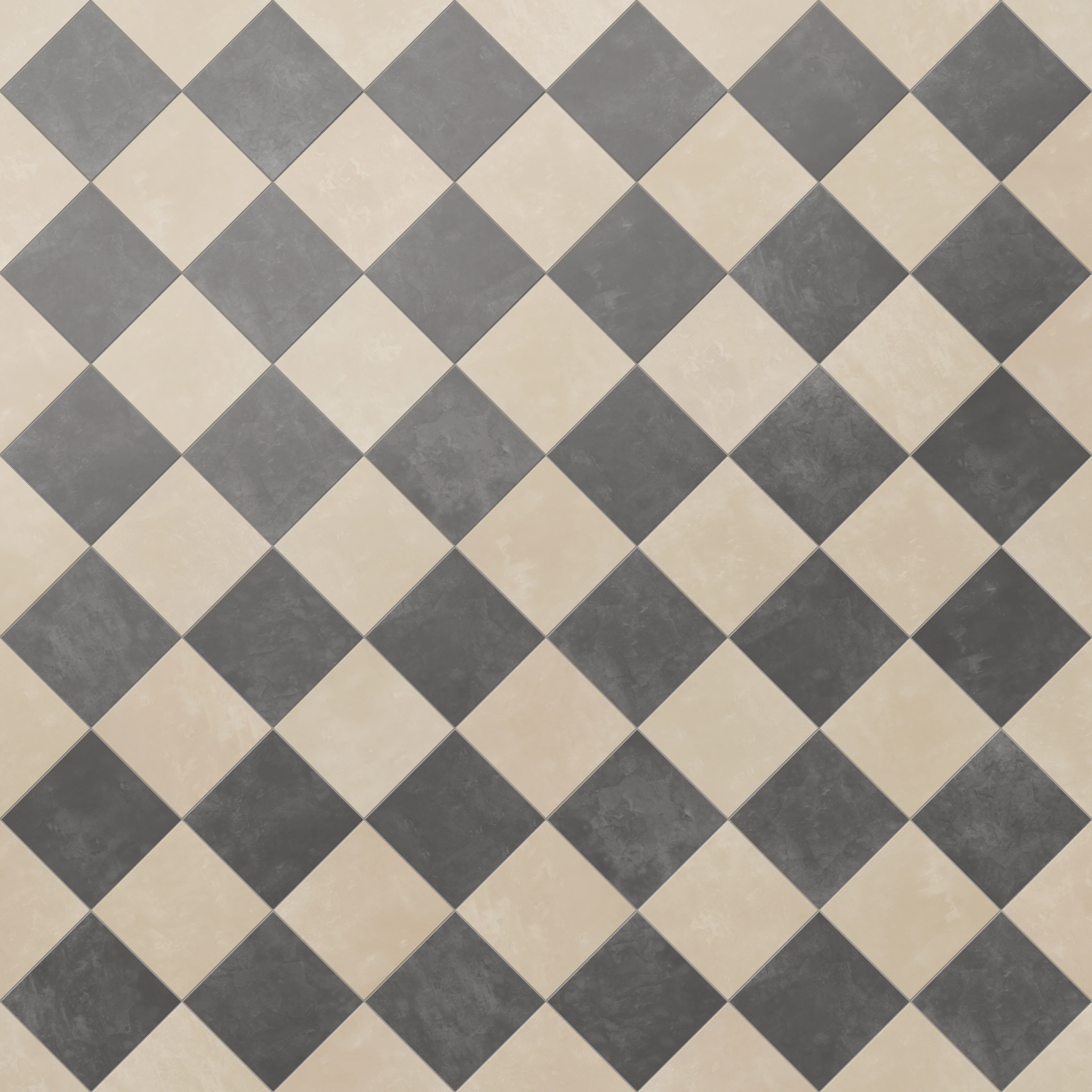 Isabel 6 x 6 Checkerboard Matte Porcelain Tile in Almond Mist and Midnight Slate - Image 6