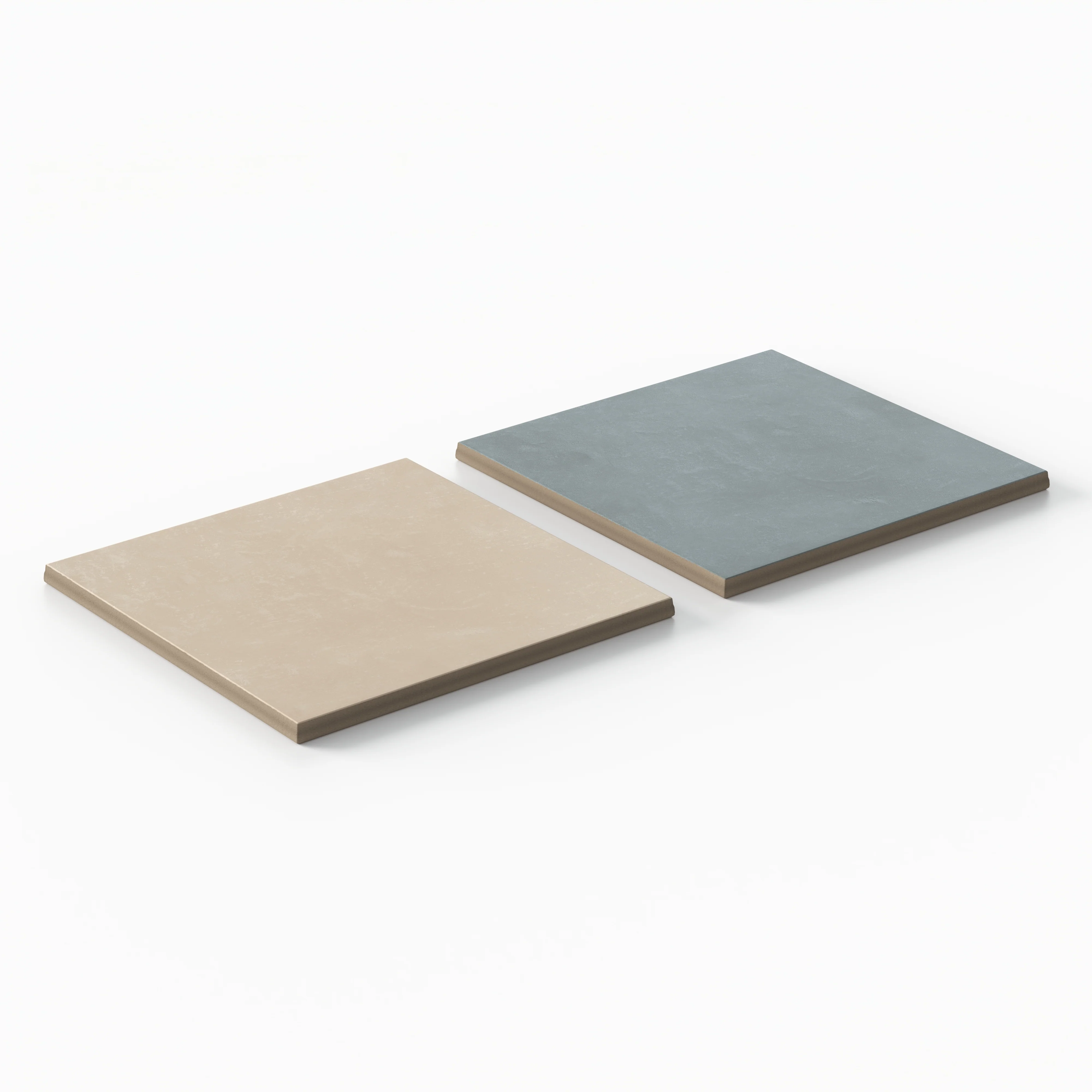 Isabel 6 x 6 Checkerboard Matte Porcelain Tile in Almond Mist and Saltwater - Image 3