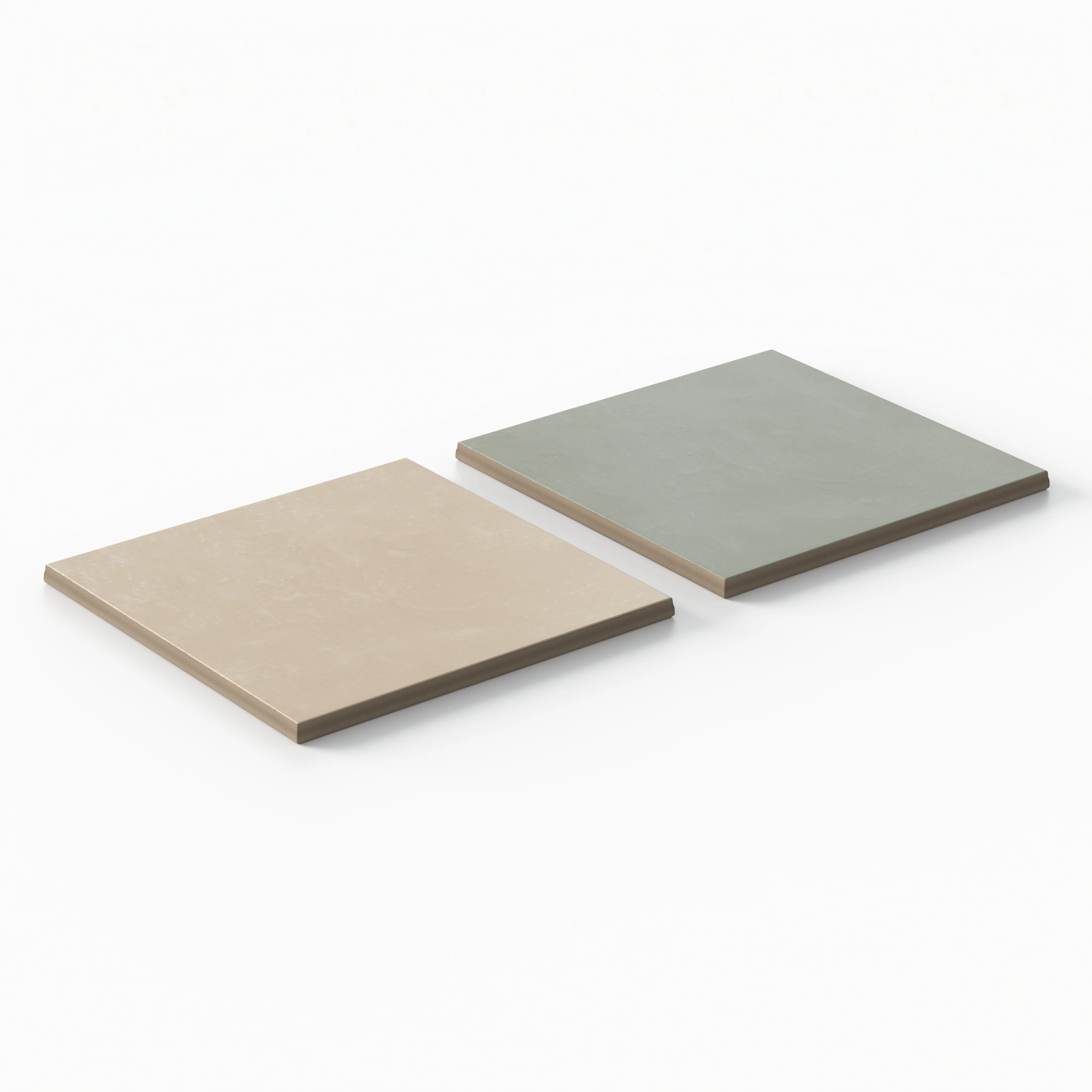 Isabel 6 x 6 Checkerboard Matte Porcelain Tile in Almond Mist and Soft Sage - Image 3