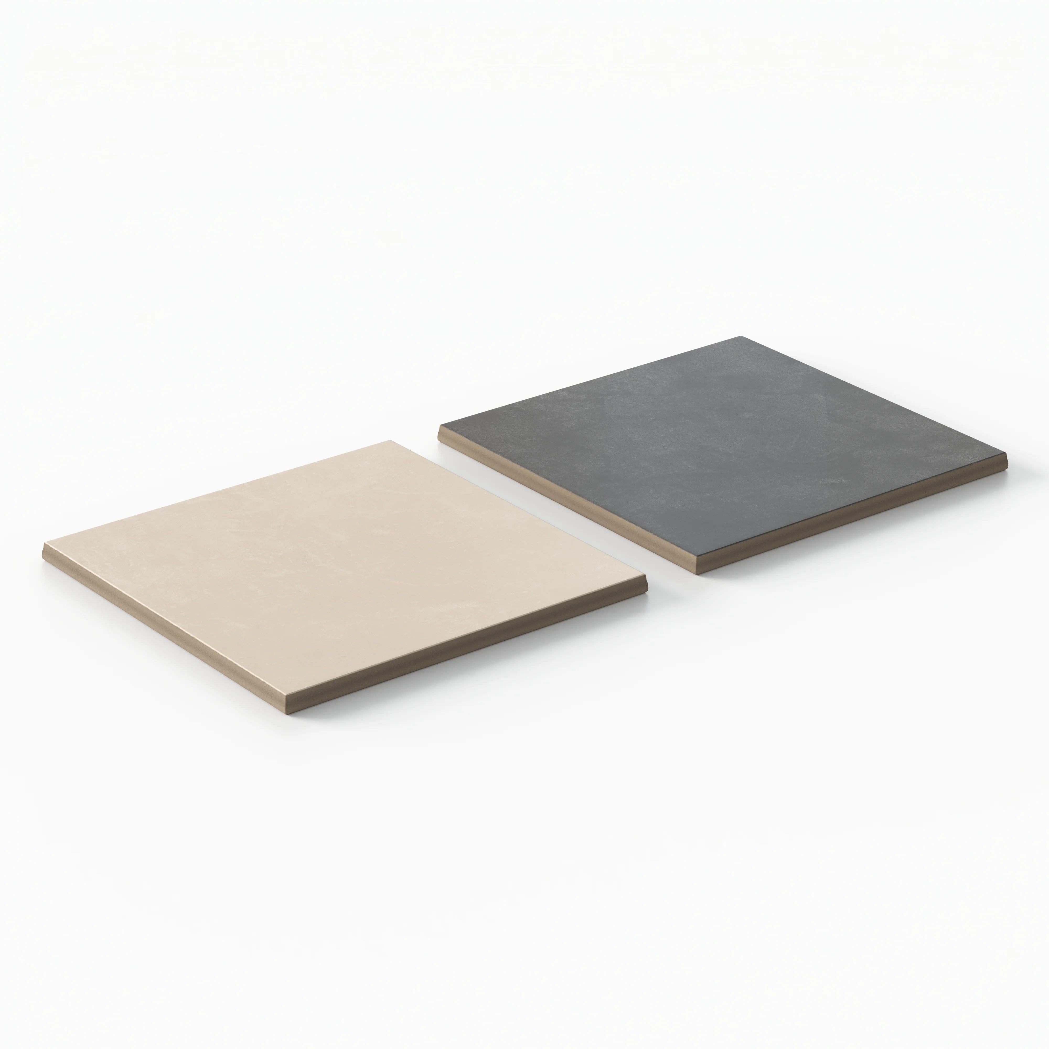 Isabel 6 x 6 Checkerboard Matte Porcelain Tile in Frosted Linen and Midnight Slate - Image 3