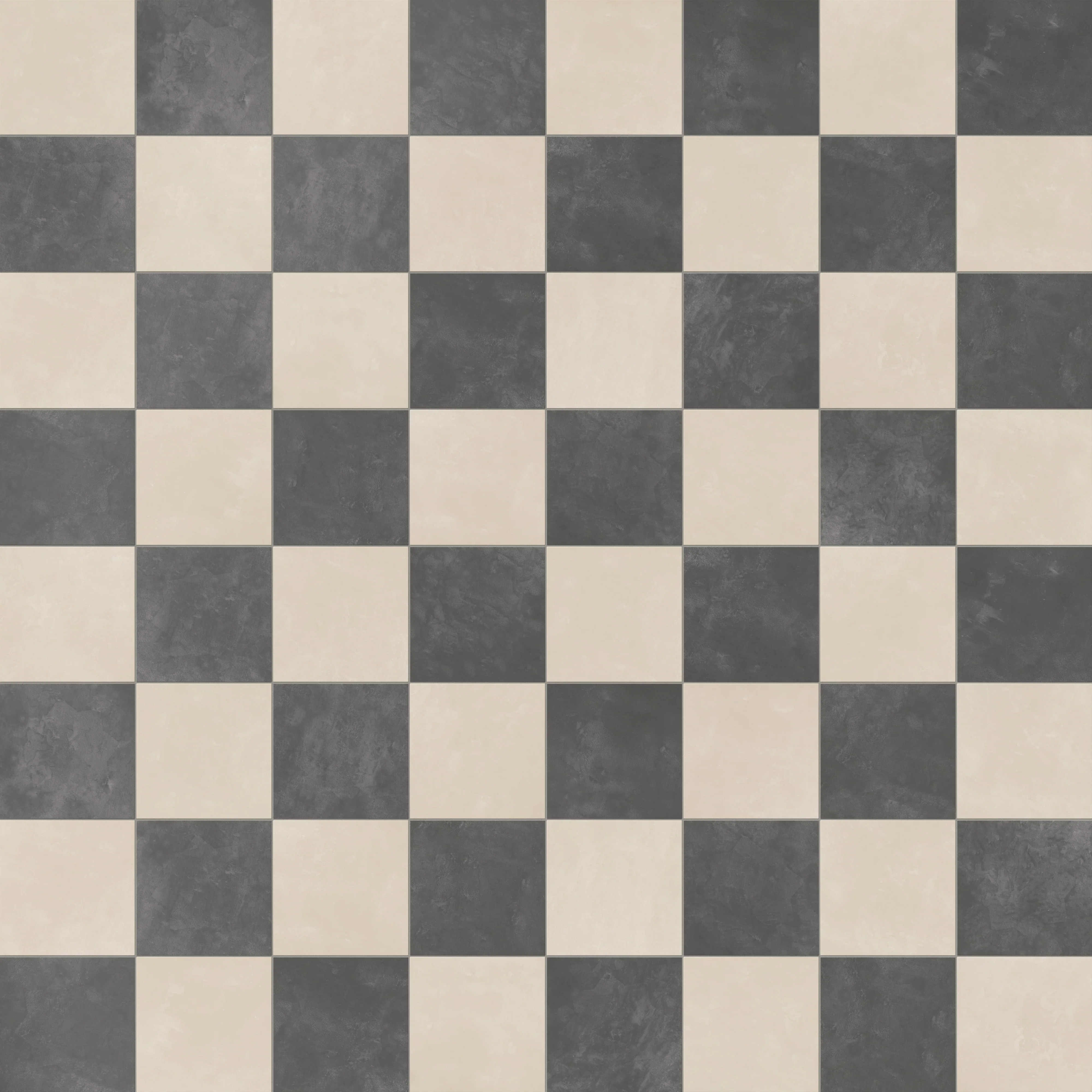 Isabel 6 x 6 Checkerboard Matte Porcelain Tile in Frosted Linen and Midnight Slate - Image 5