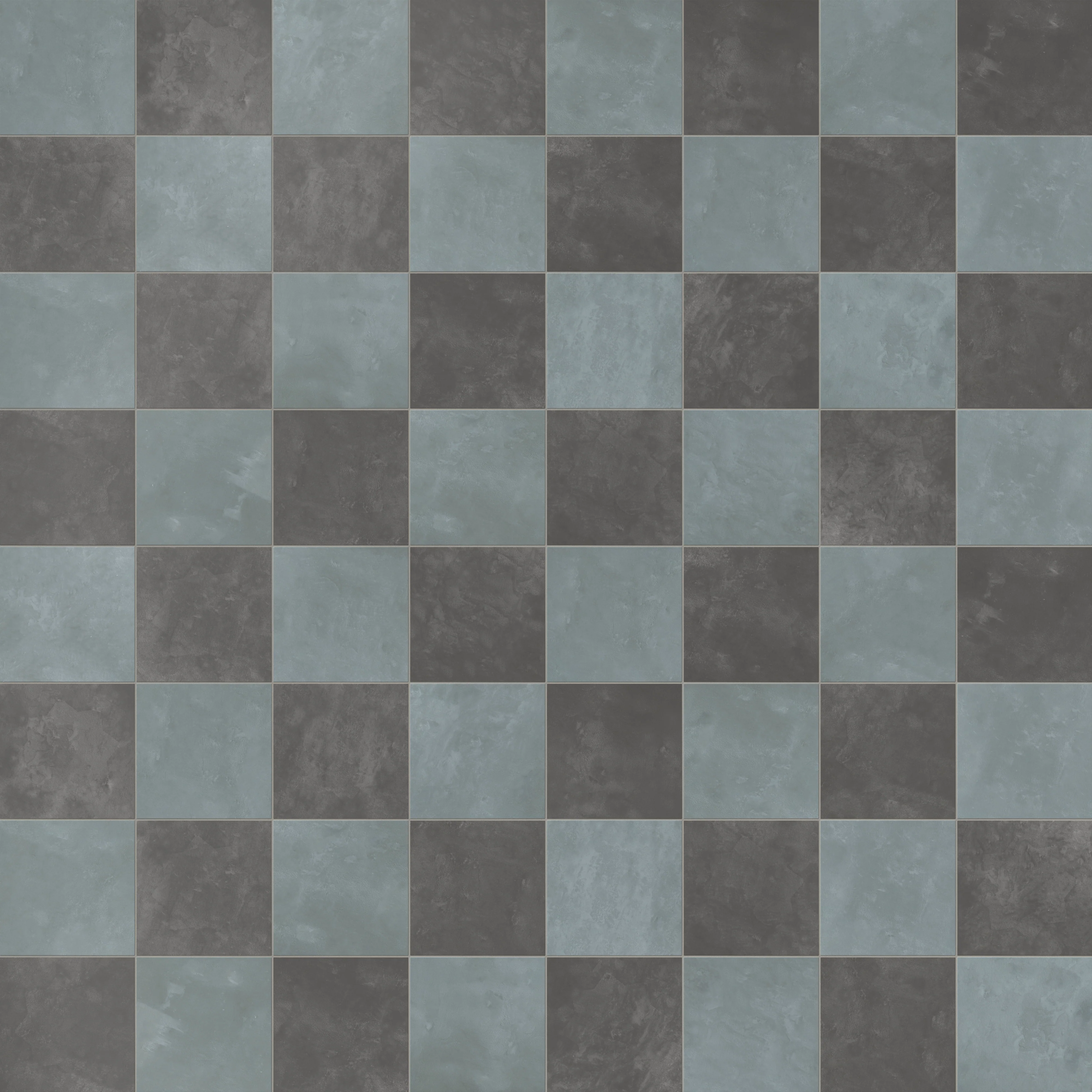 Isabel 6 x 6 Checkerboard Matte Porcelain Tile in Saltwater and Midnight Slate - Image 5
