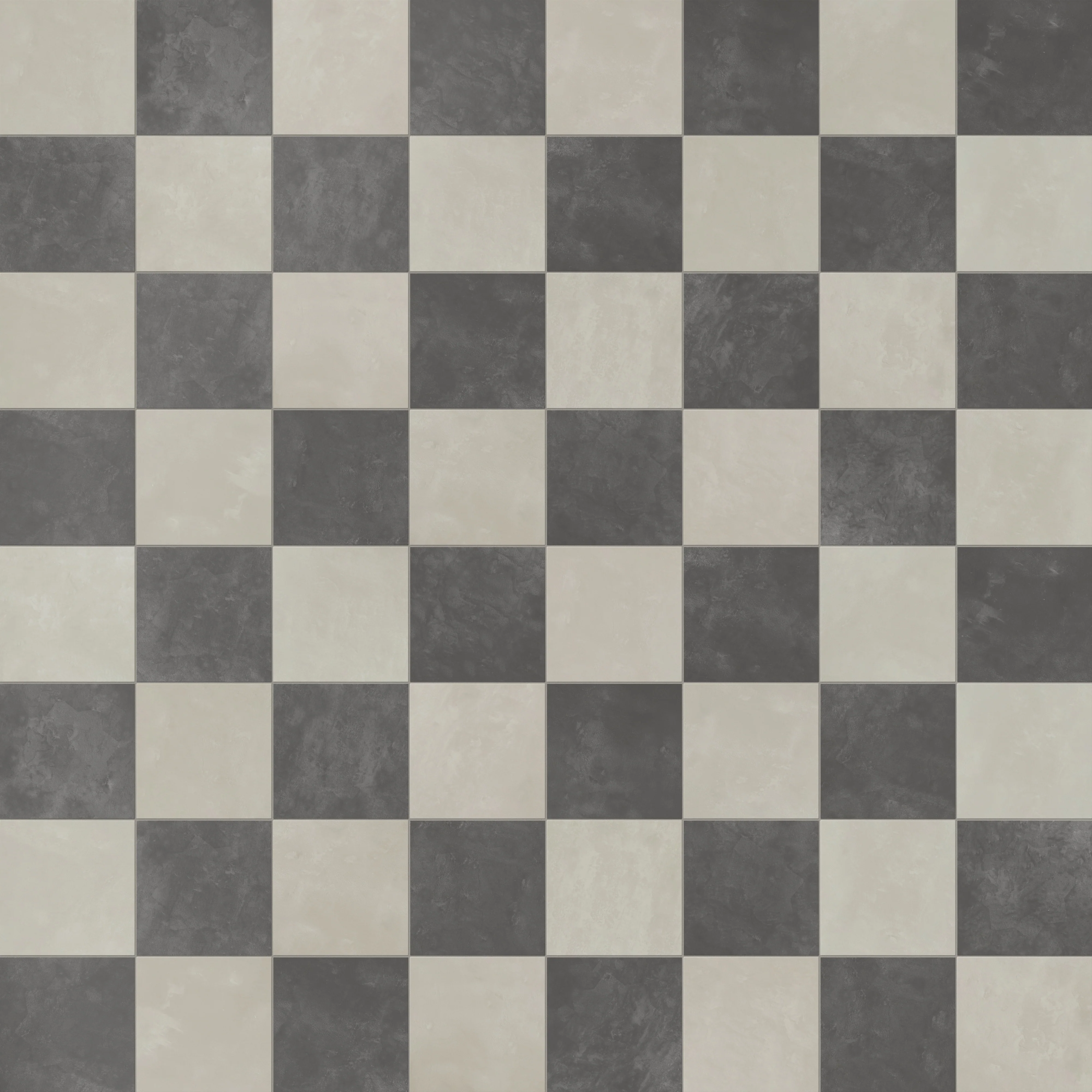 Isabel 6 x 6 Checkerboard Matte Porcelain Tile in Silverstone and Midnight Slate - Image 5