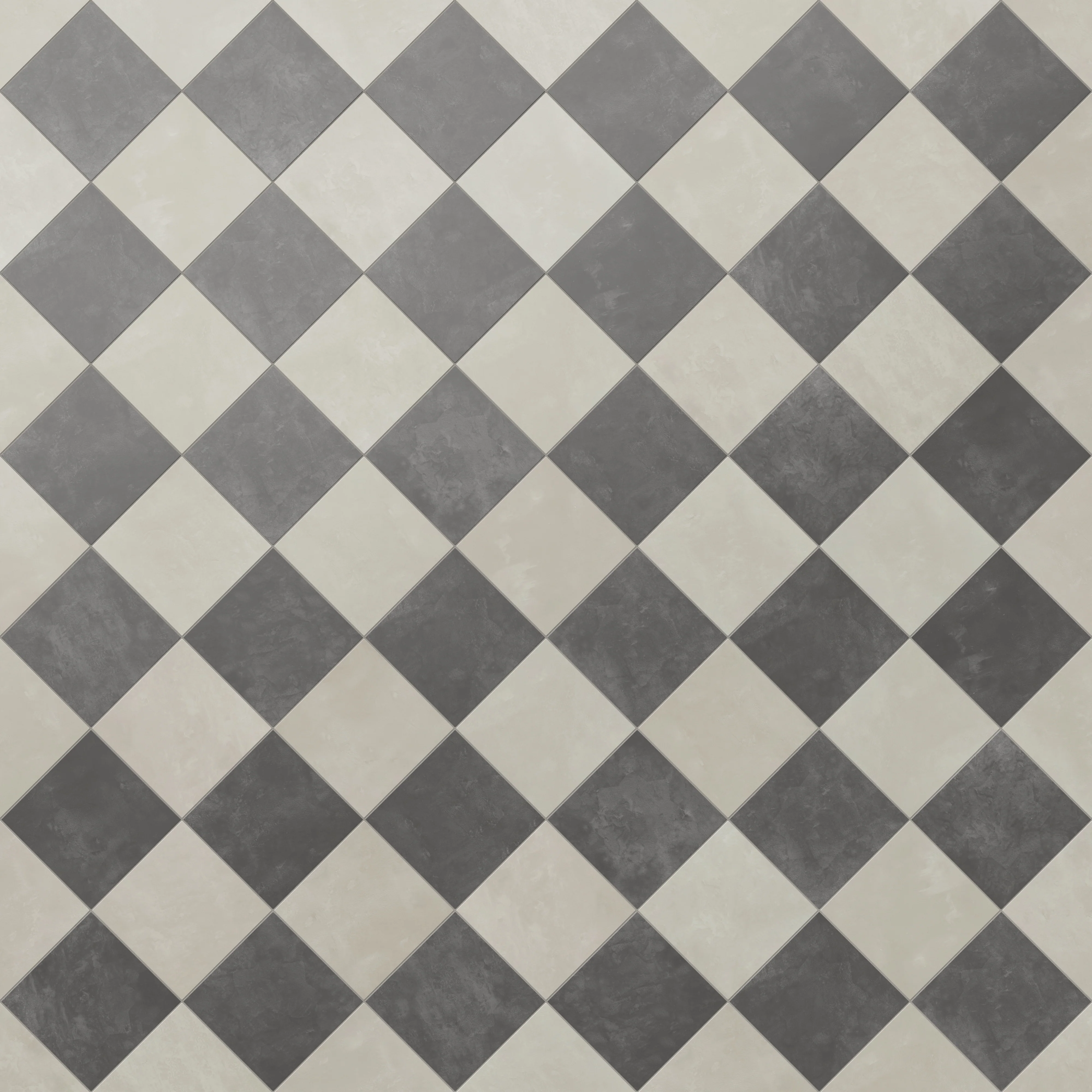 Isabel 6 x 6 Checkerboard Matte Porcelain Tile in Silverstone and Midnight Slate - Image 6
