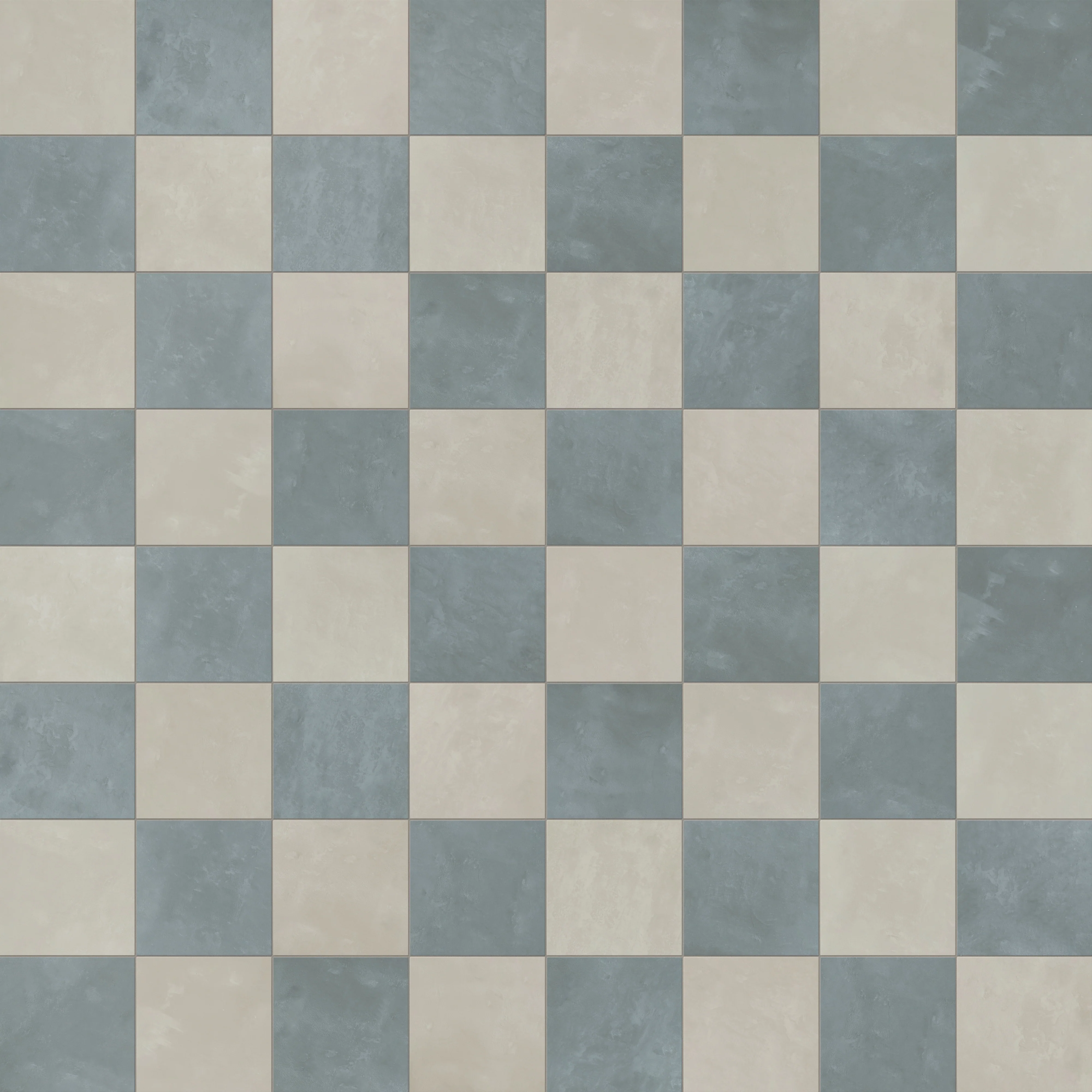 Isabel 6 x 6 Checkerboard Matte Porcelain Tile in Silverstone and Saltwater - Image 5