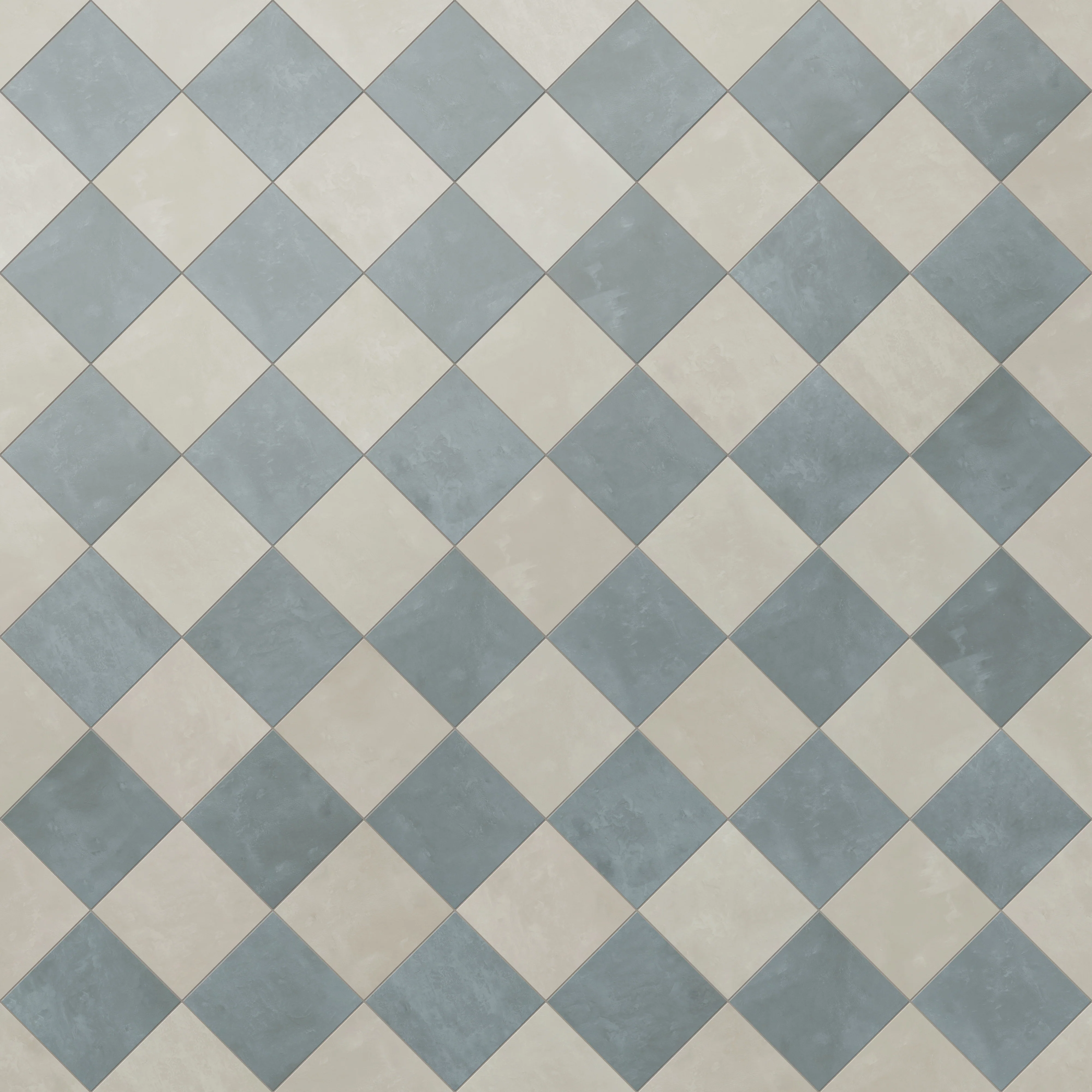 Isabel 6 x 6 Checkerboard Matte Porcelain Tile in Silverstone and Saltwater - Image 6