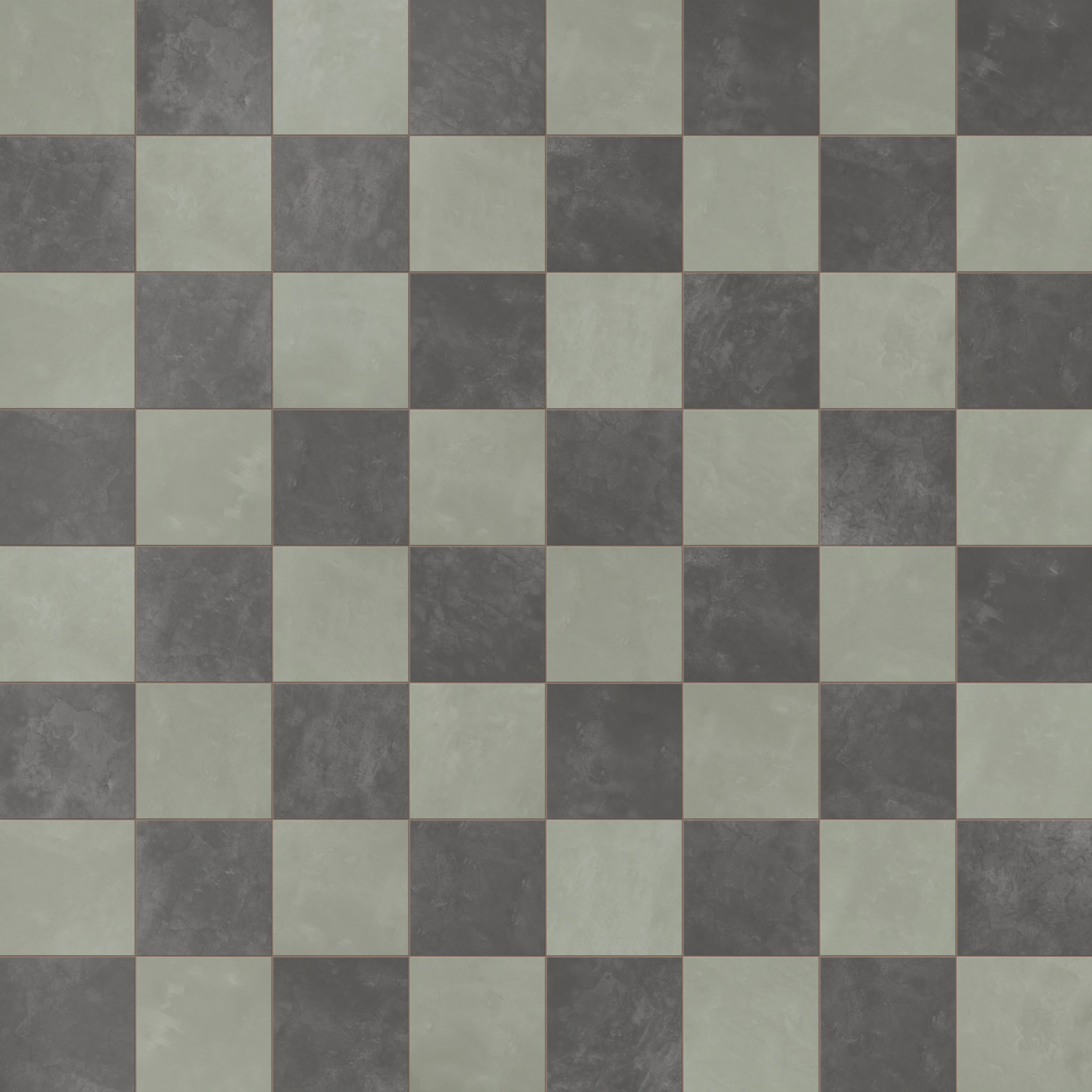 Isabel 6 x 6 Checkerboard Matte Porcelain Tile in Soft Sage and Midnight Slate - Image 5