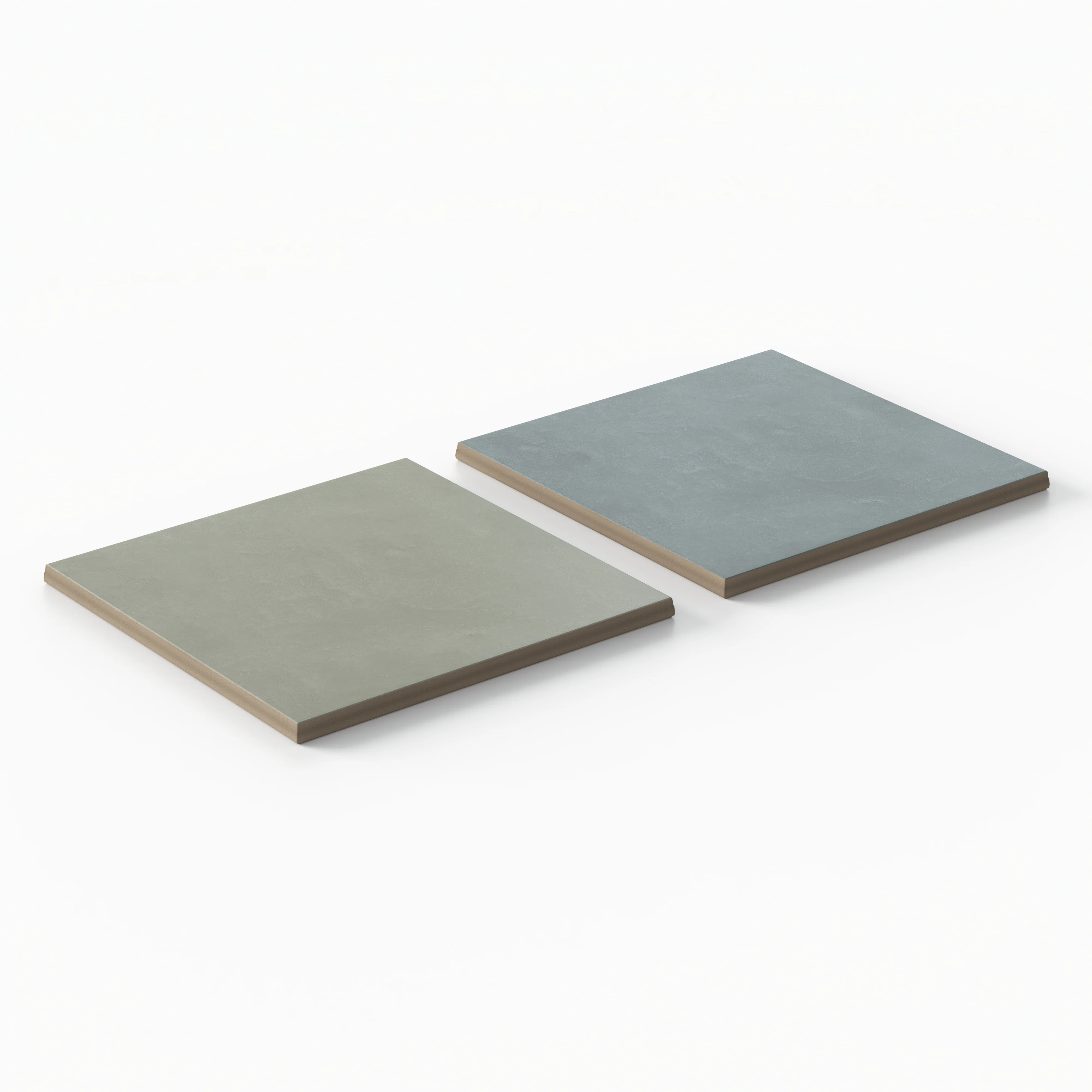 Isabel 6 x 6 Checkerboard Matte Porcelain Tile in Soft Sage and Saltwater - Image 3