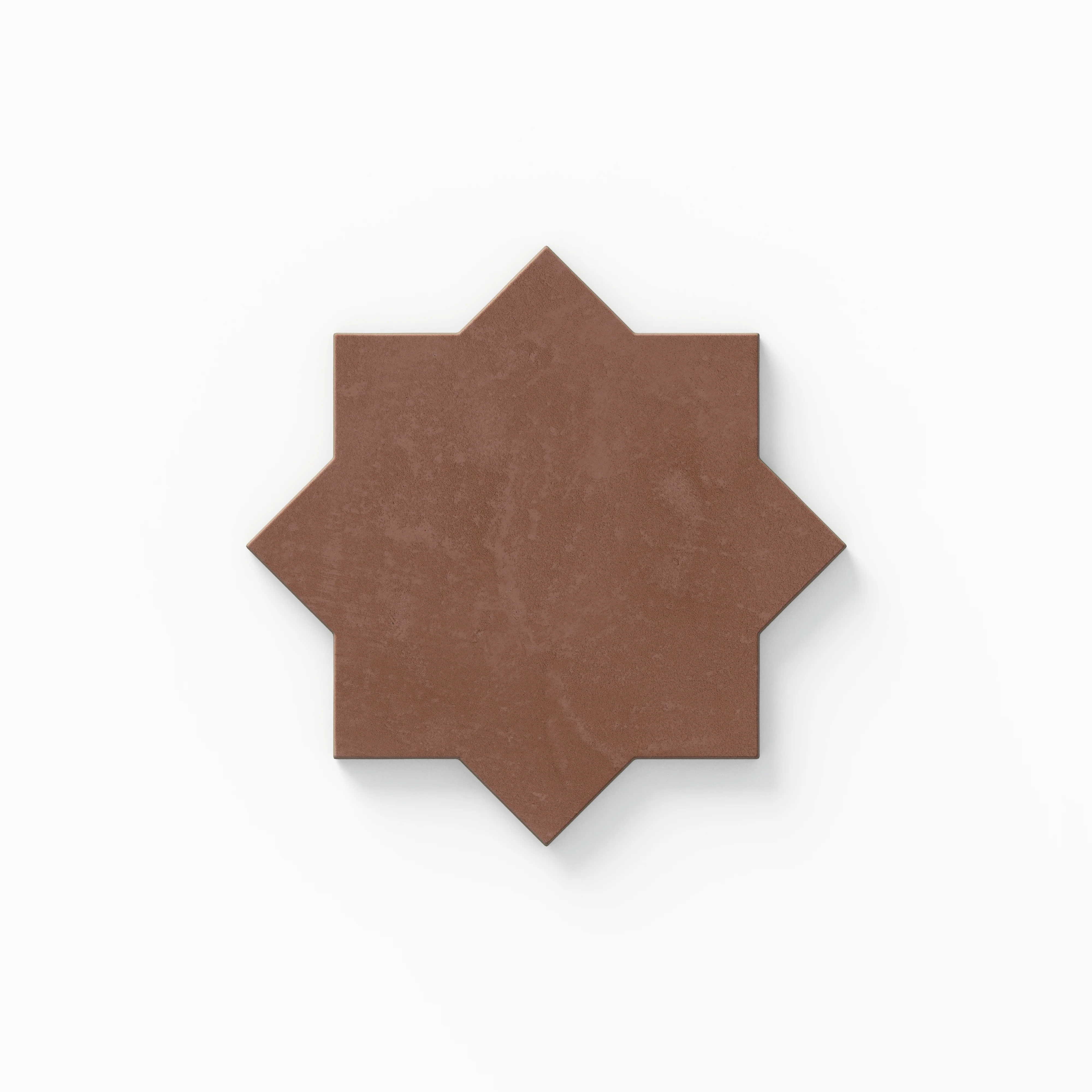 Isabel 6 x 6 Matte Star in Burnt Umber Sample