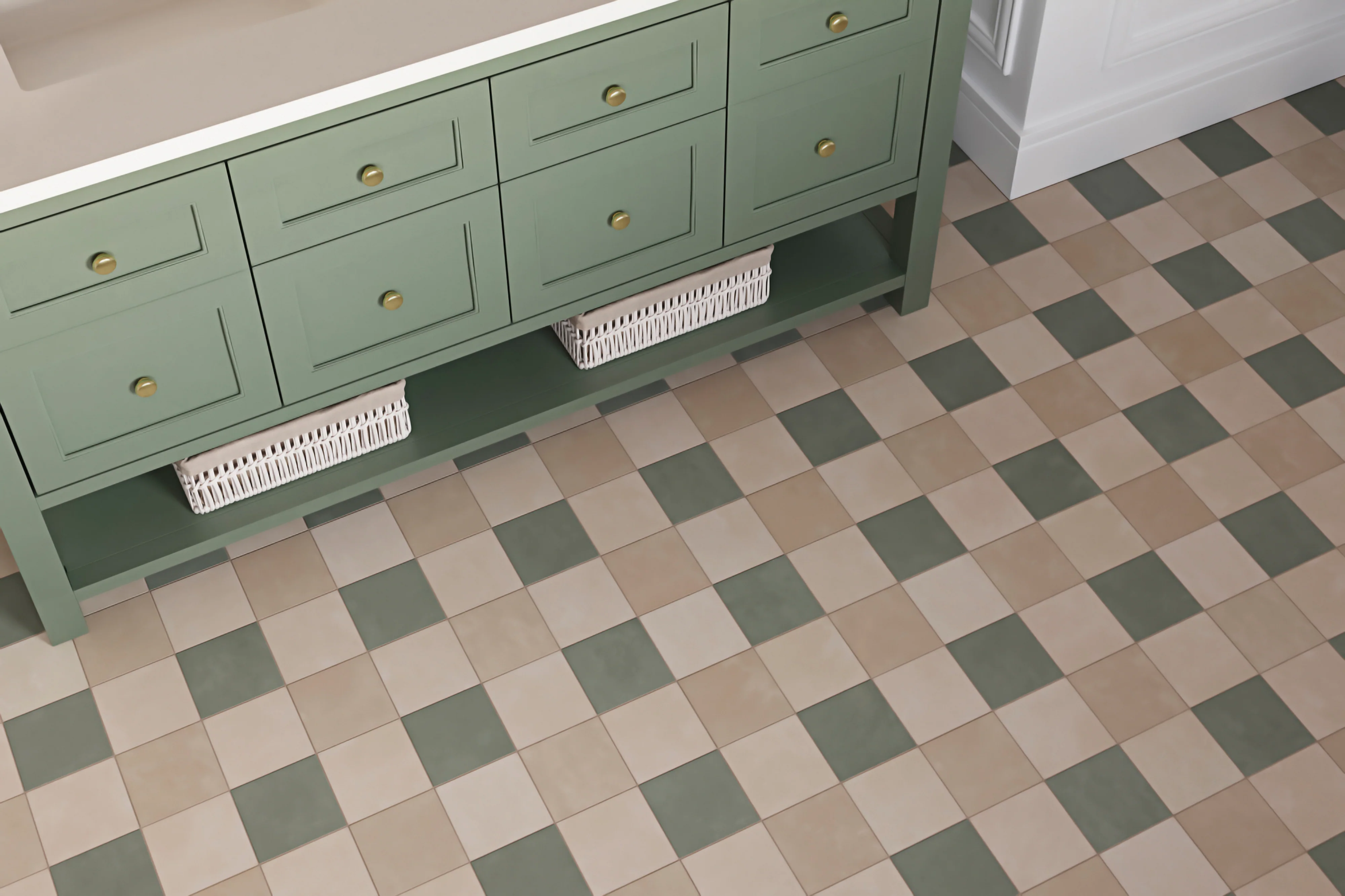 Isabel 6 x 6 Matte Porcelain Tile in Frosted Linen - Image 7