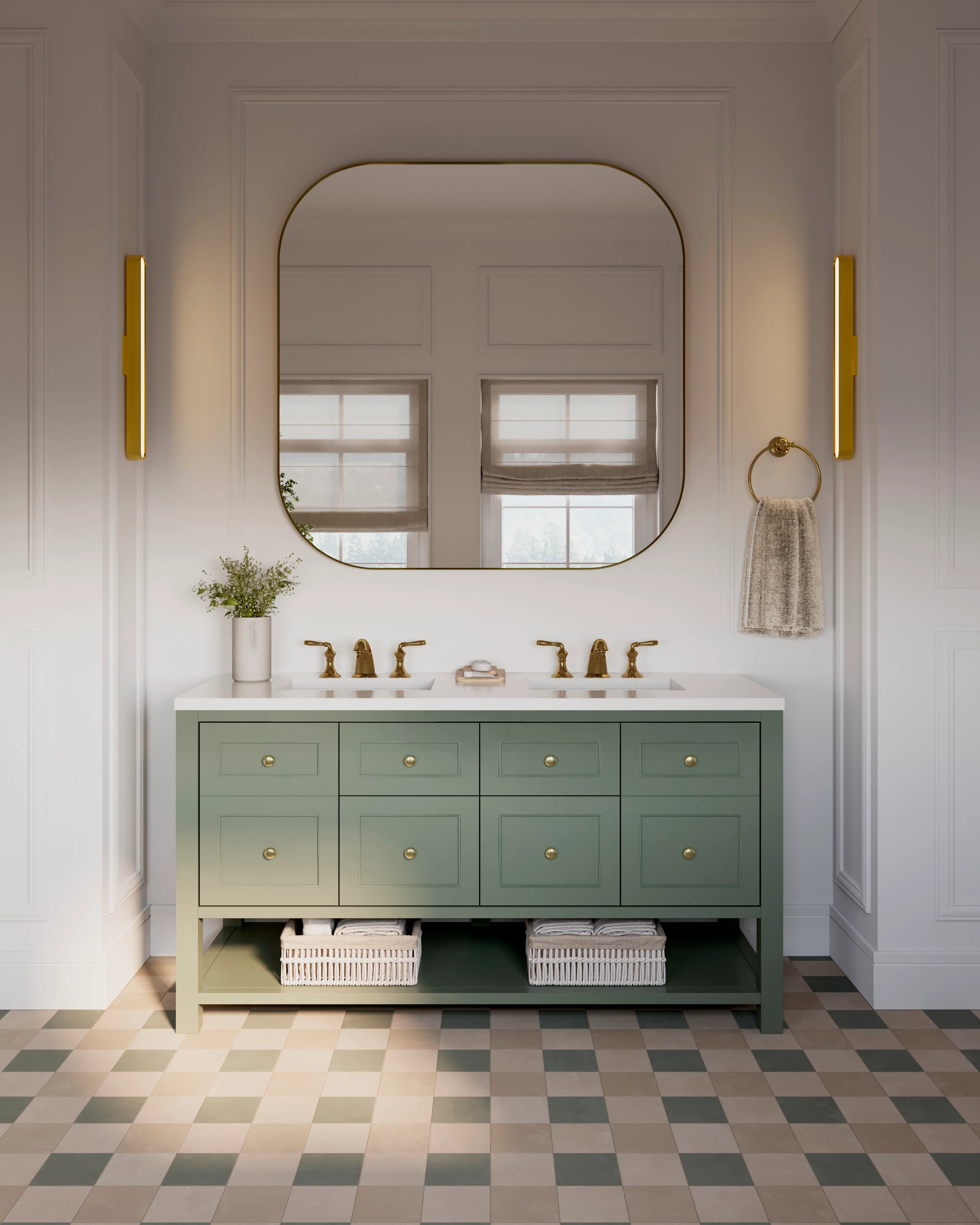 Isabel 6 x 6 Matte Porcelain Tile in Frosted Linen - Image 9