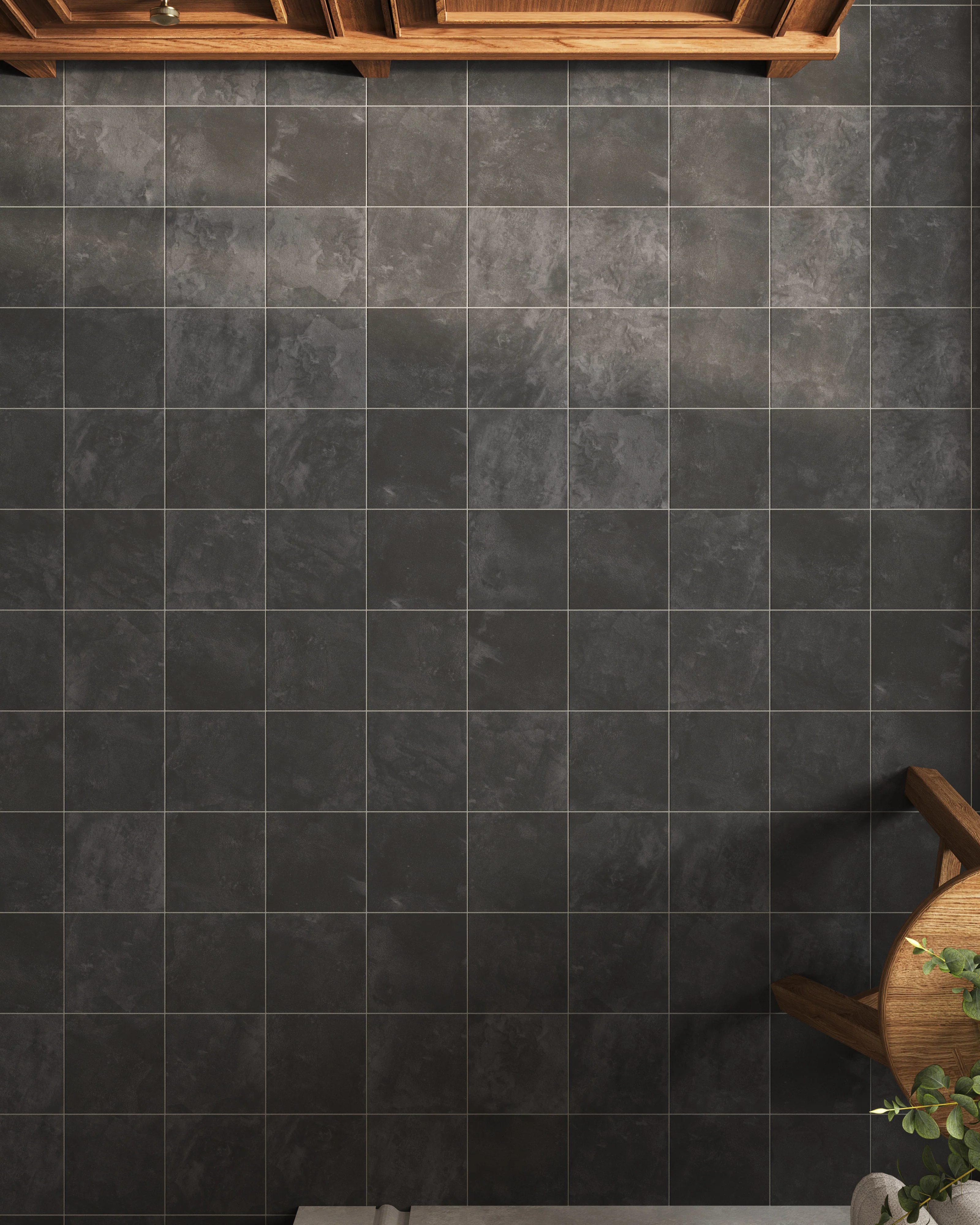Isabel 6 x 6 Matte Porcelain Tile in Midnight Slate - Image 8
