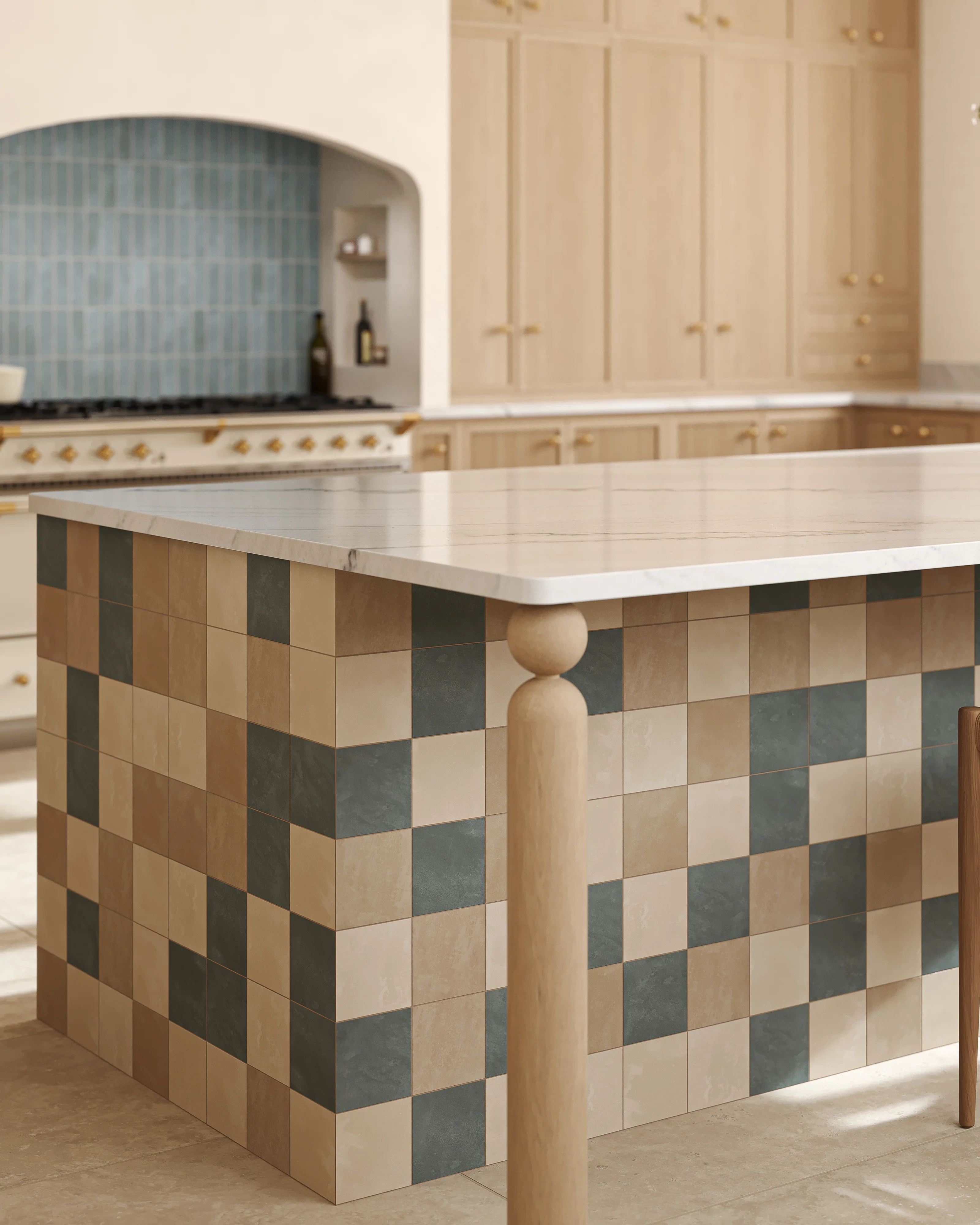 Isabel 6 x 6 Matte Porcelain Tile in Saltwater - Image 2