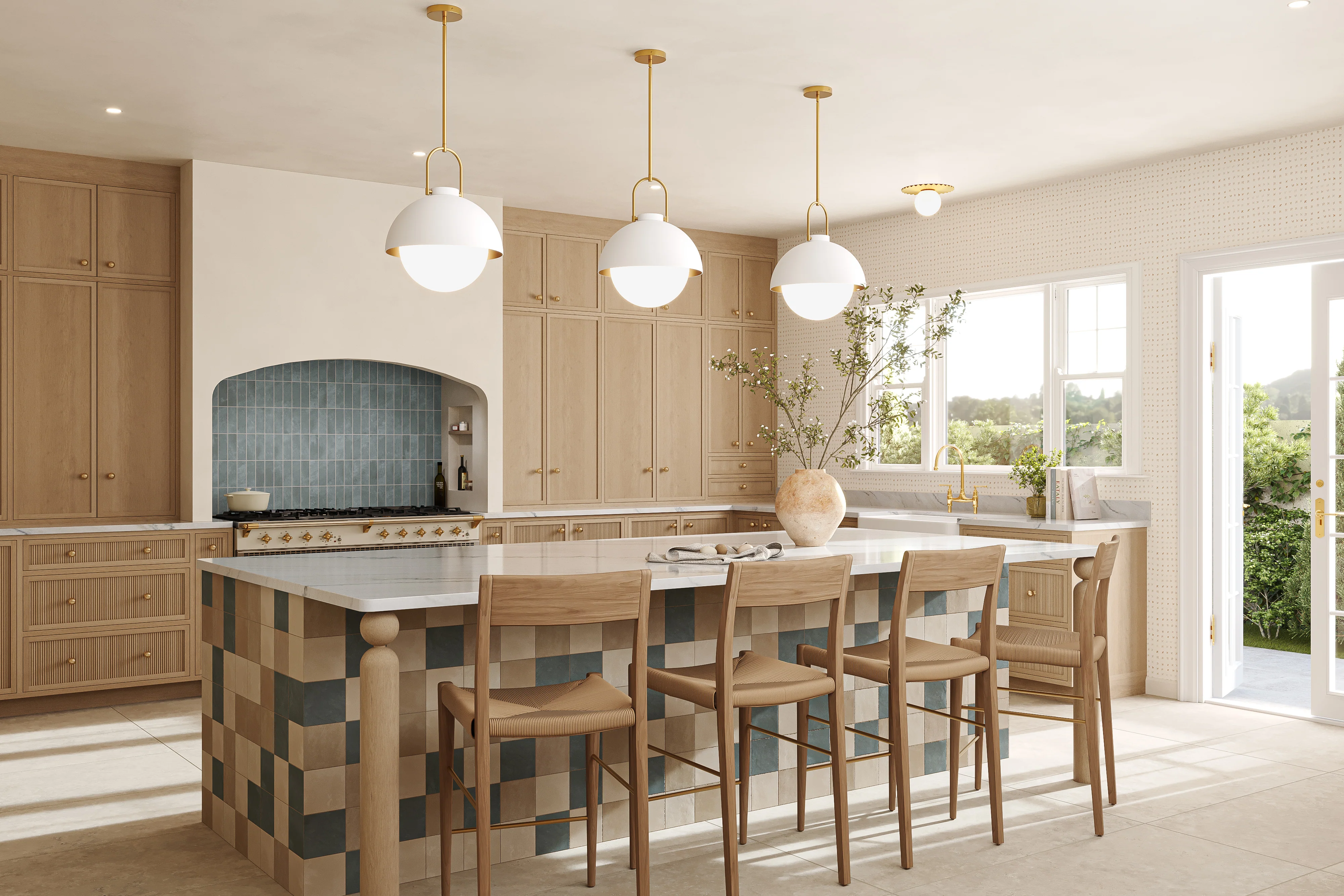 Isabel 6 x 6 Matte Porcelain Tile in Saltwater - Image 6
