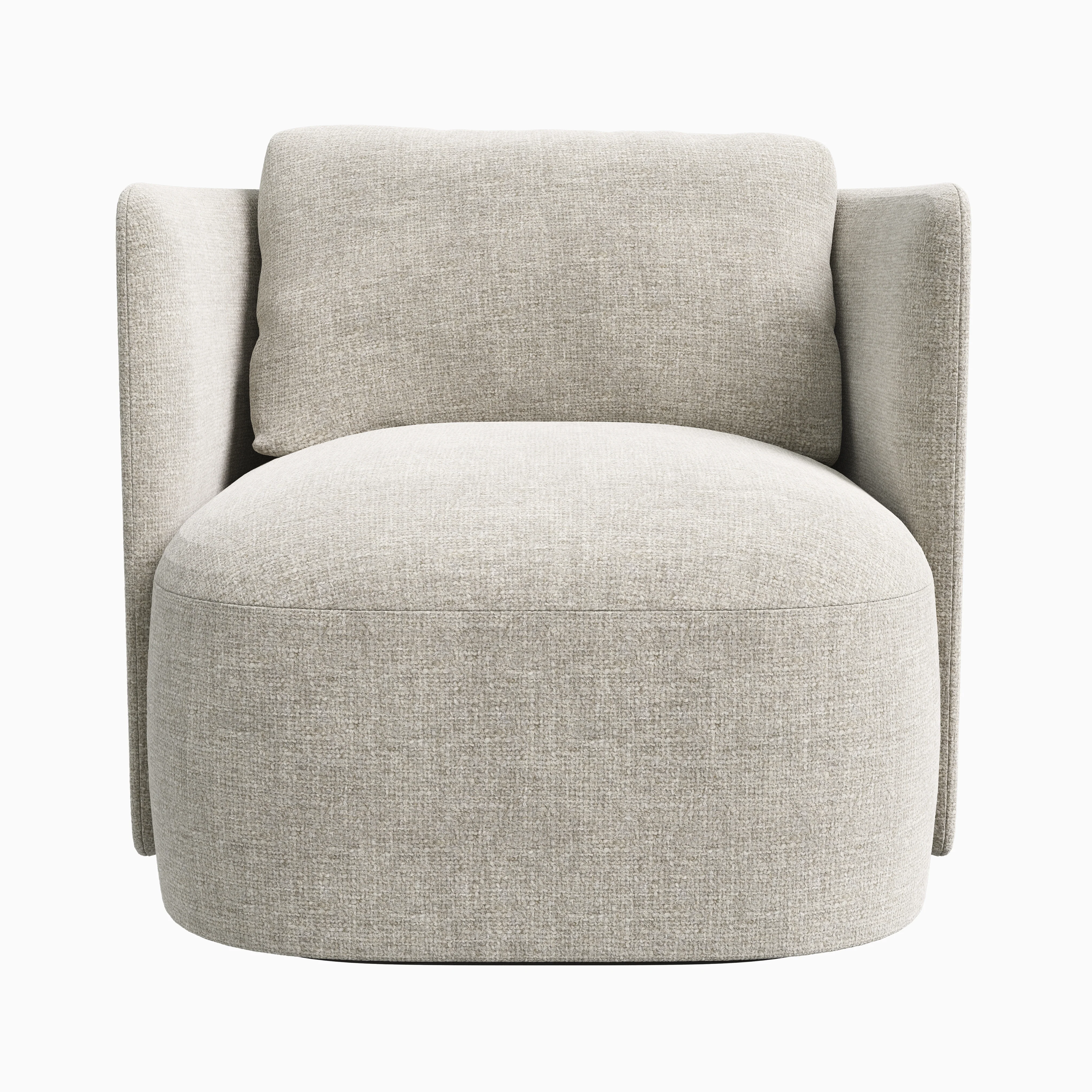 Ivo Swivel Chair in Bone
