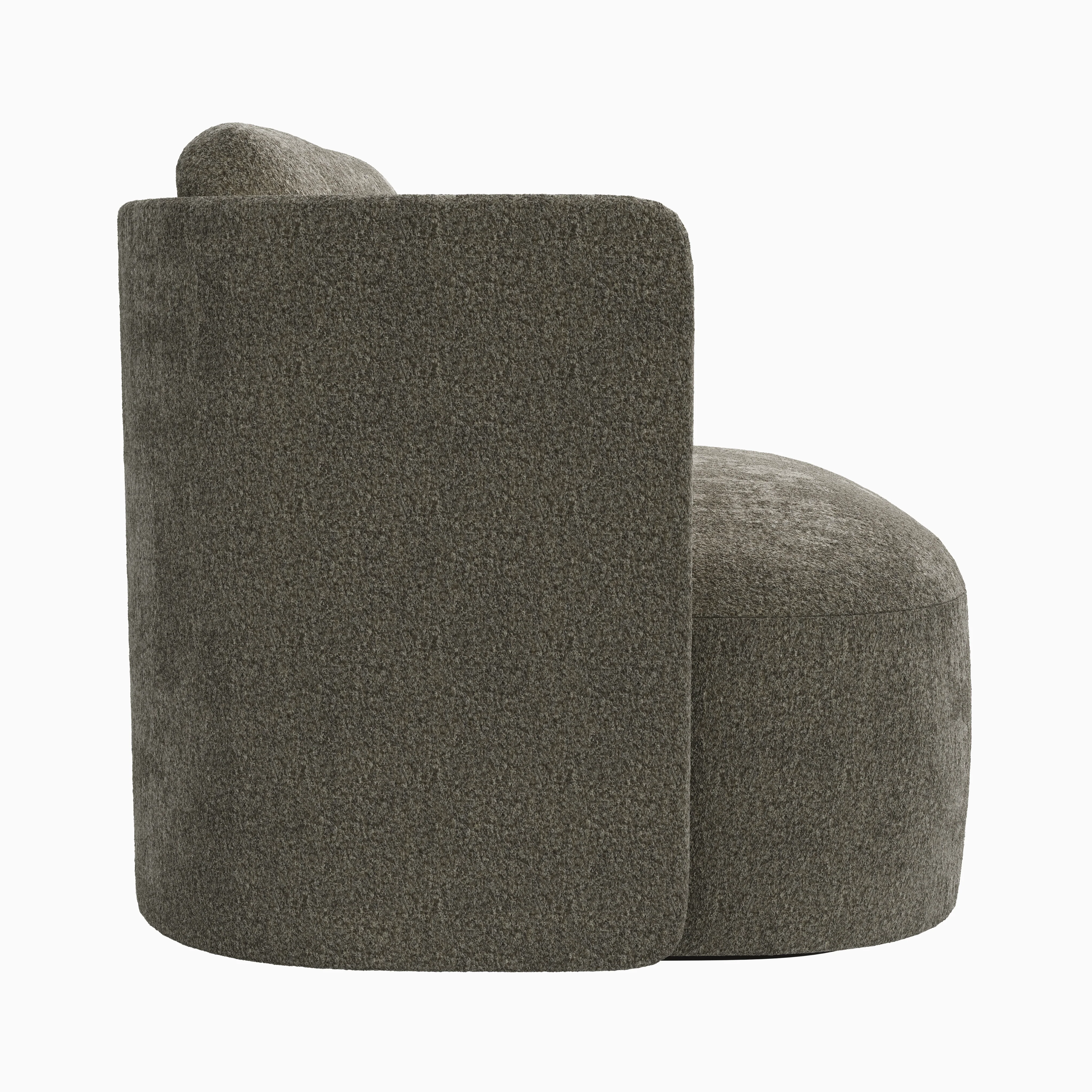 Ivo Swivel Chair in Mushroom - Image 3