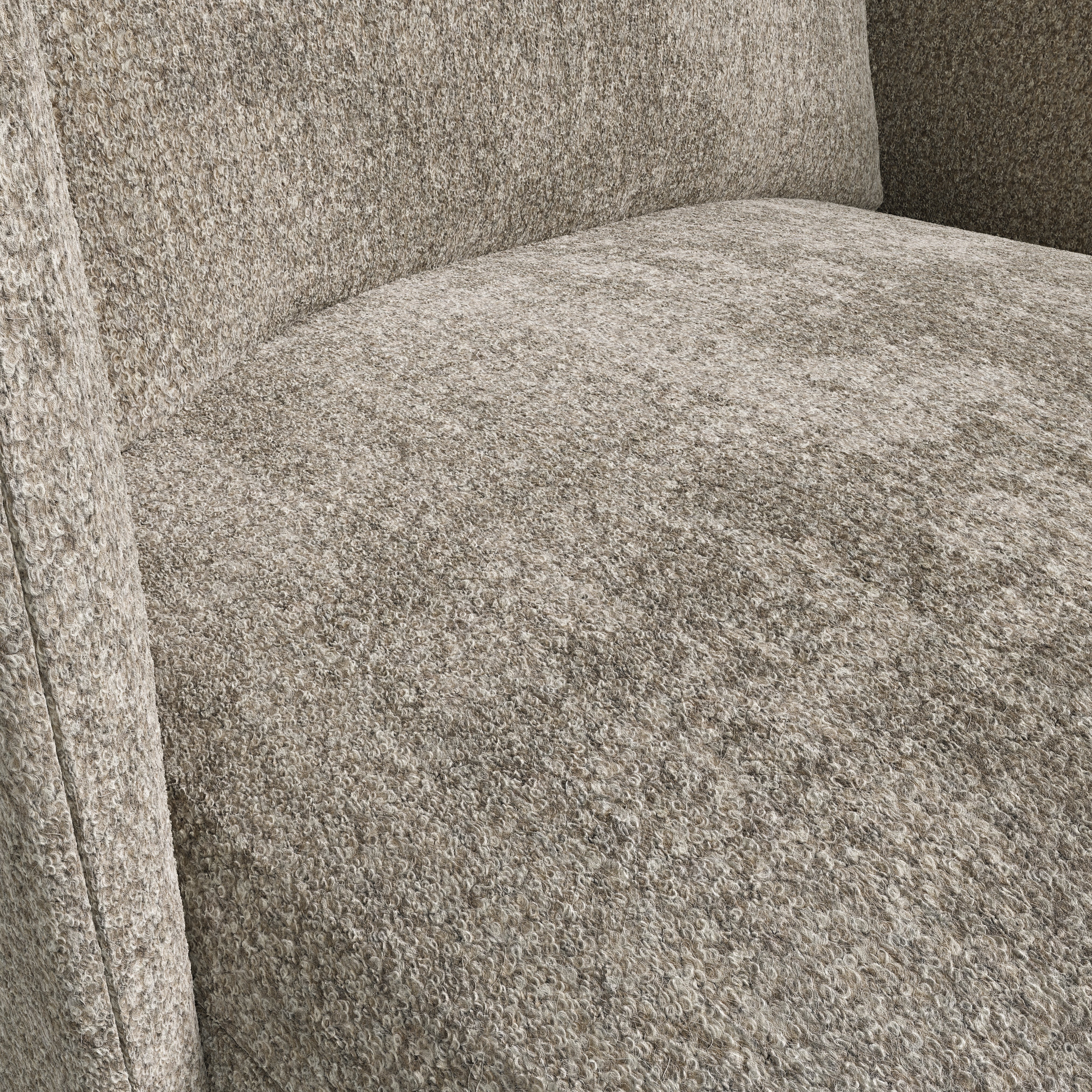 Ivo Swivel Chair in Mushroom - Image 5