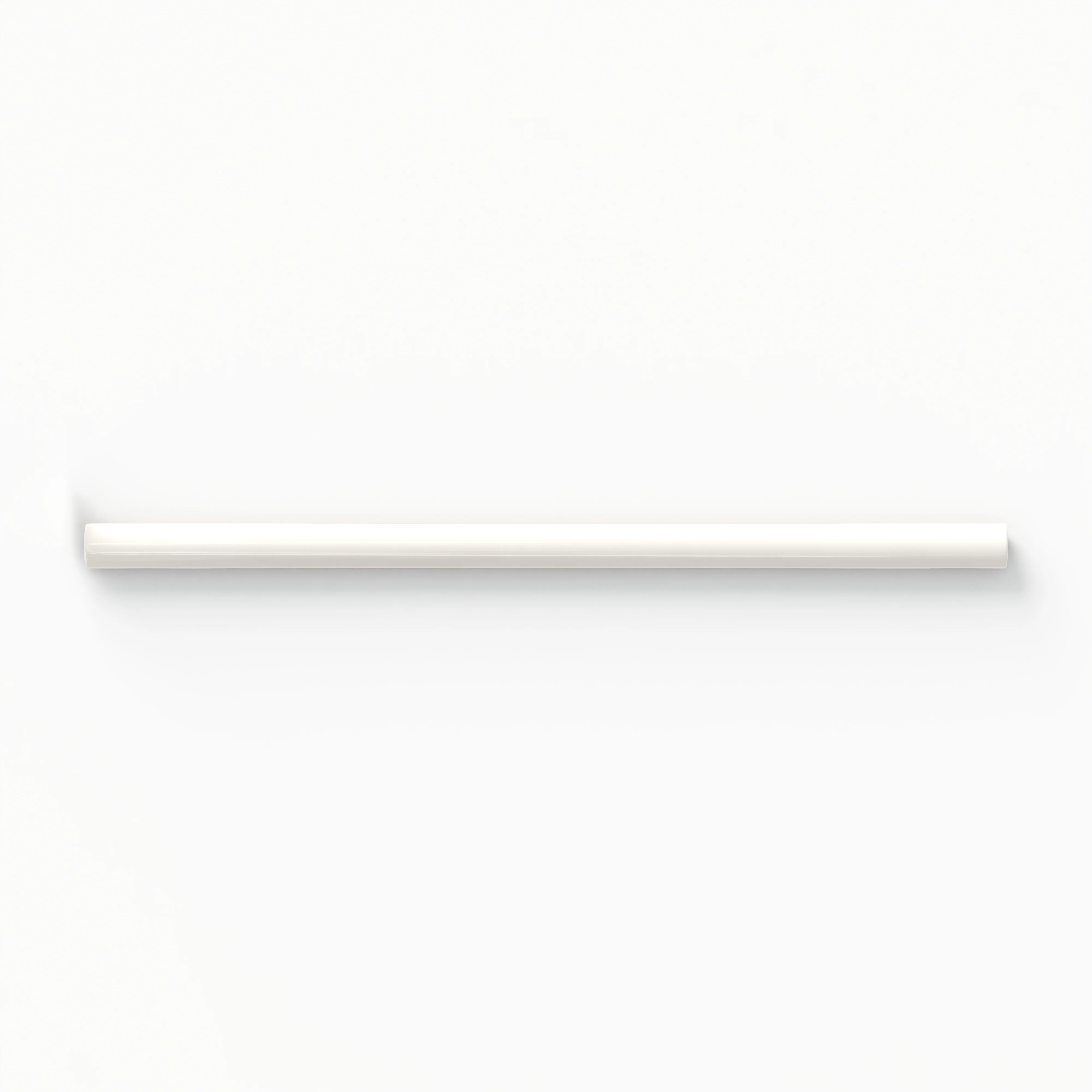 Jaden 0.75 x 16 Glossy Ceramic Bullnose Tile in Eggshell