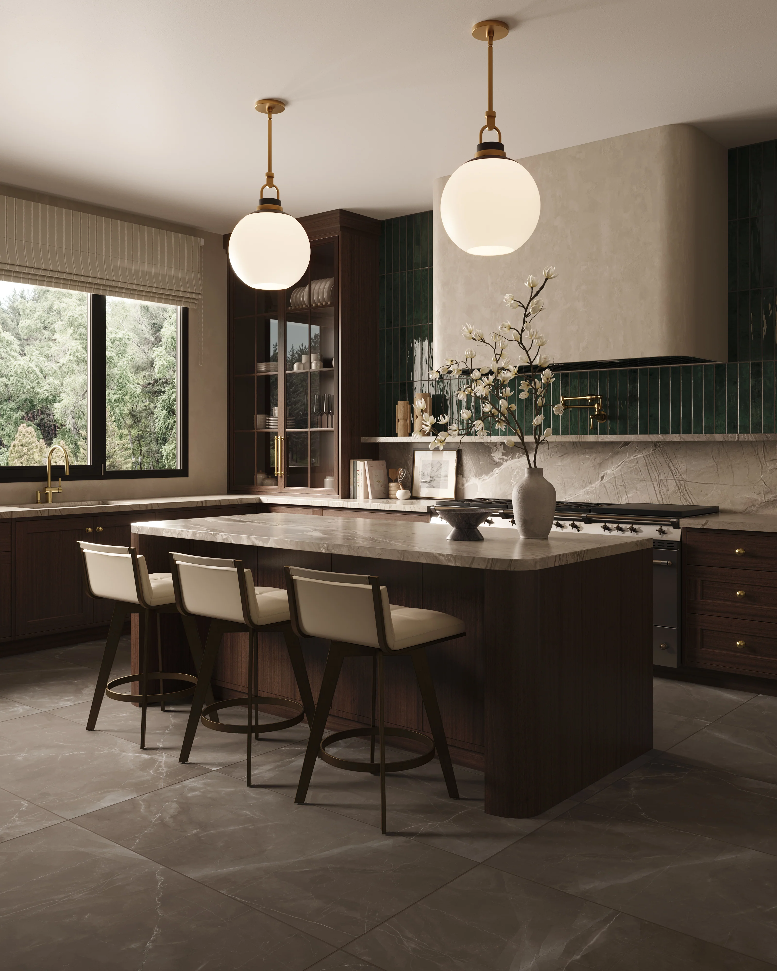 Jaden 2.5 x 16 Glossy Ceramic Tile in Hunter - Image 24