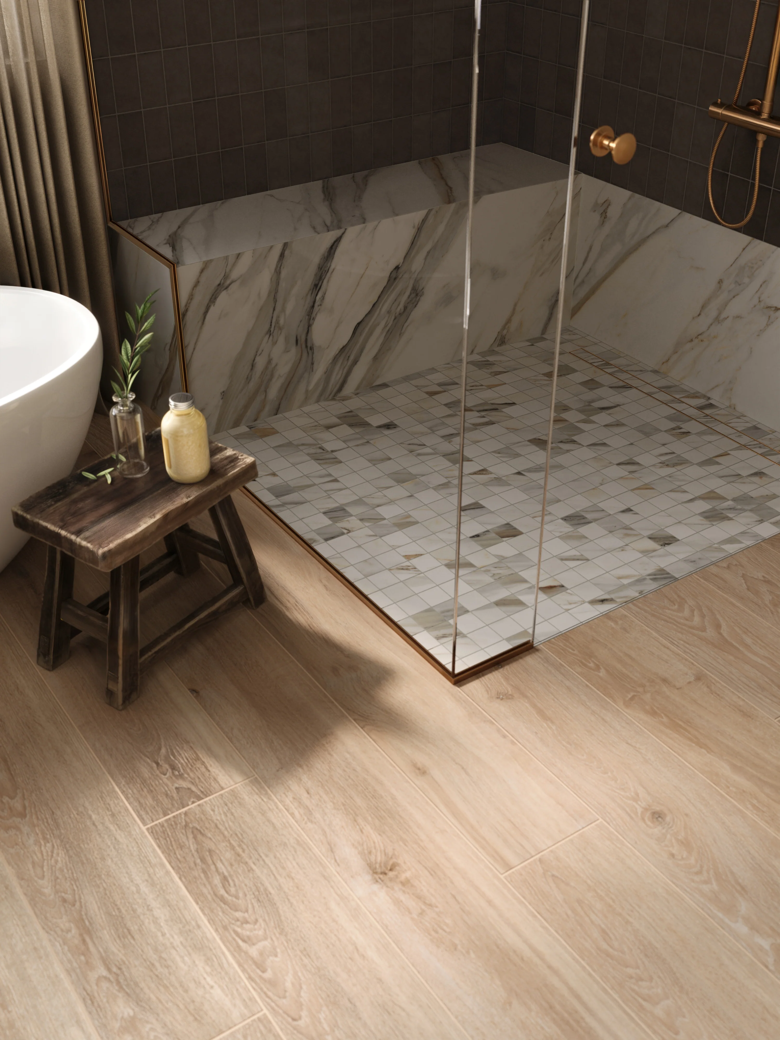 Jameson 8 x 48 Matte Porcelain Tile in Camel - Image 19