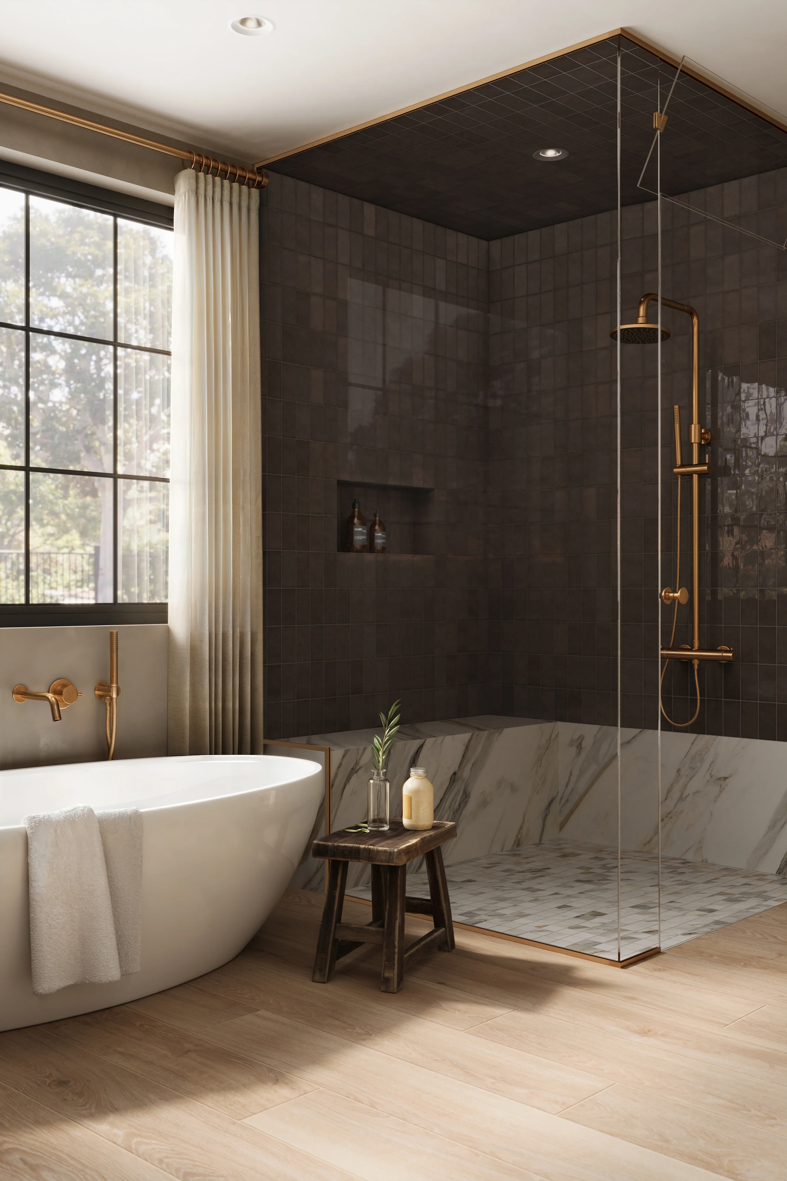 Jameson 8 x 48 Matte Porcelain Tile in Camel - Image 20