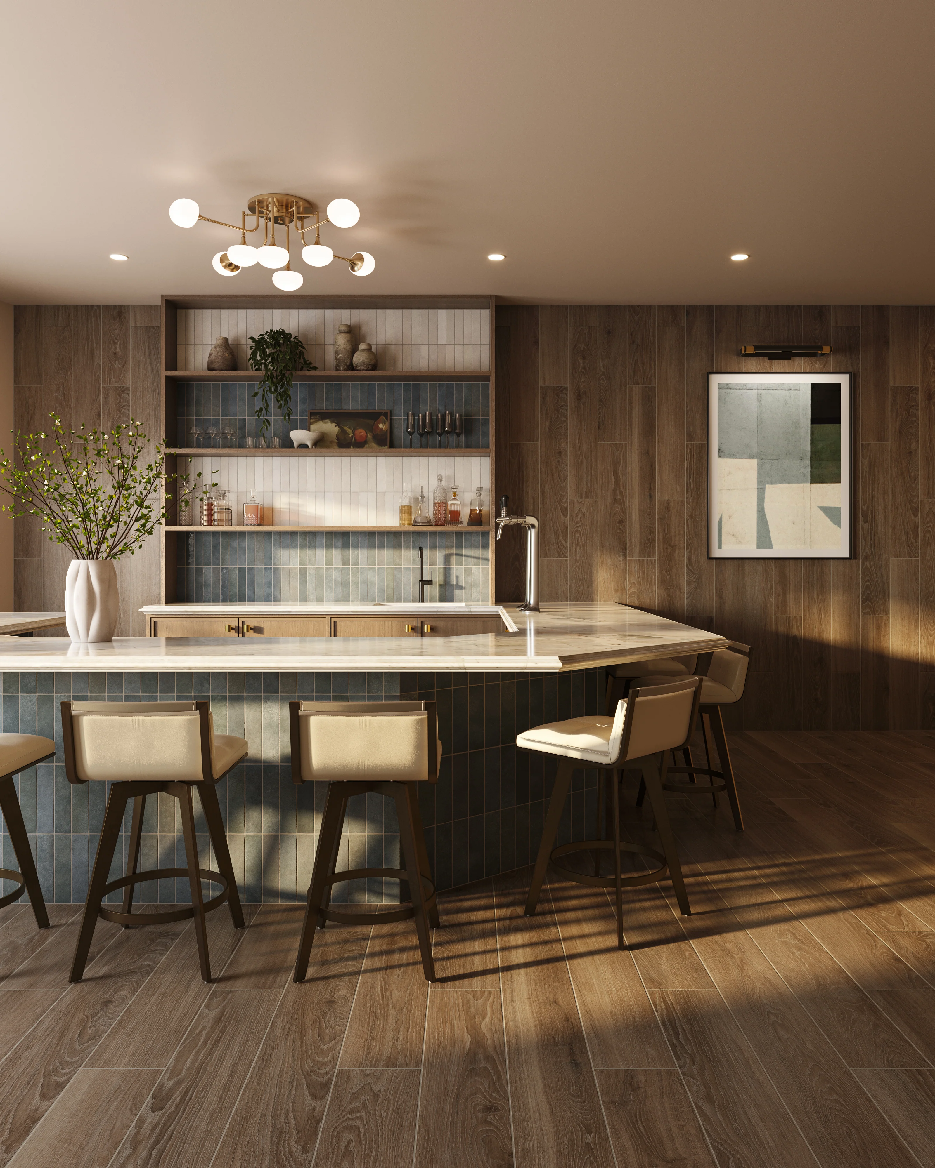 Jameson 8 x 48 Matte Porcelain Tile in Umber - Image 26