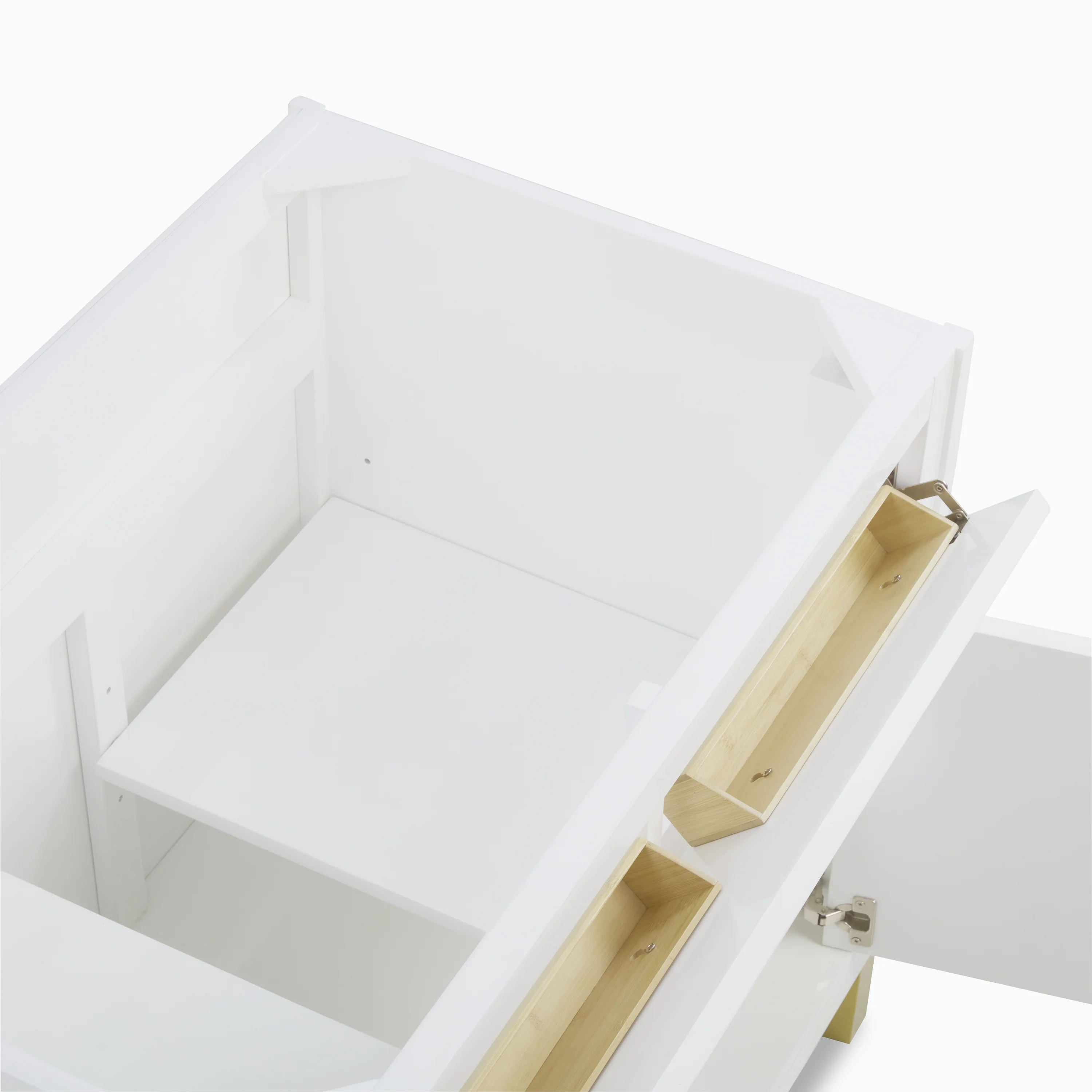 Janelle 36" Single Vanity in Glossy White with 3 cm White Zeus Silestone Top - Image 8