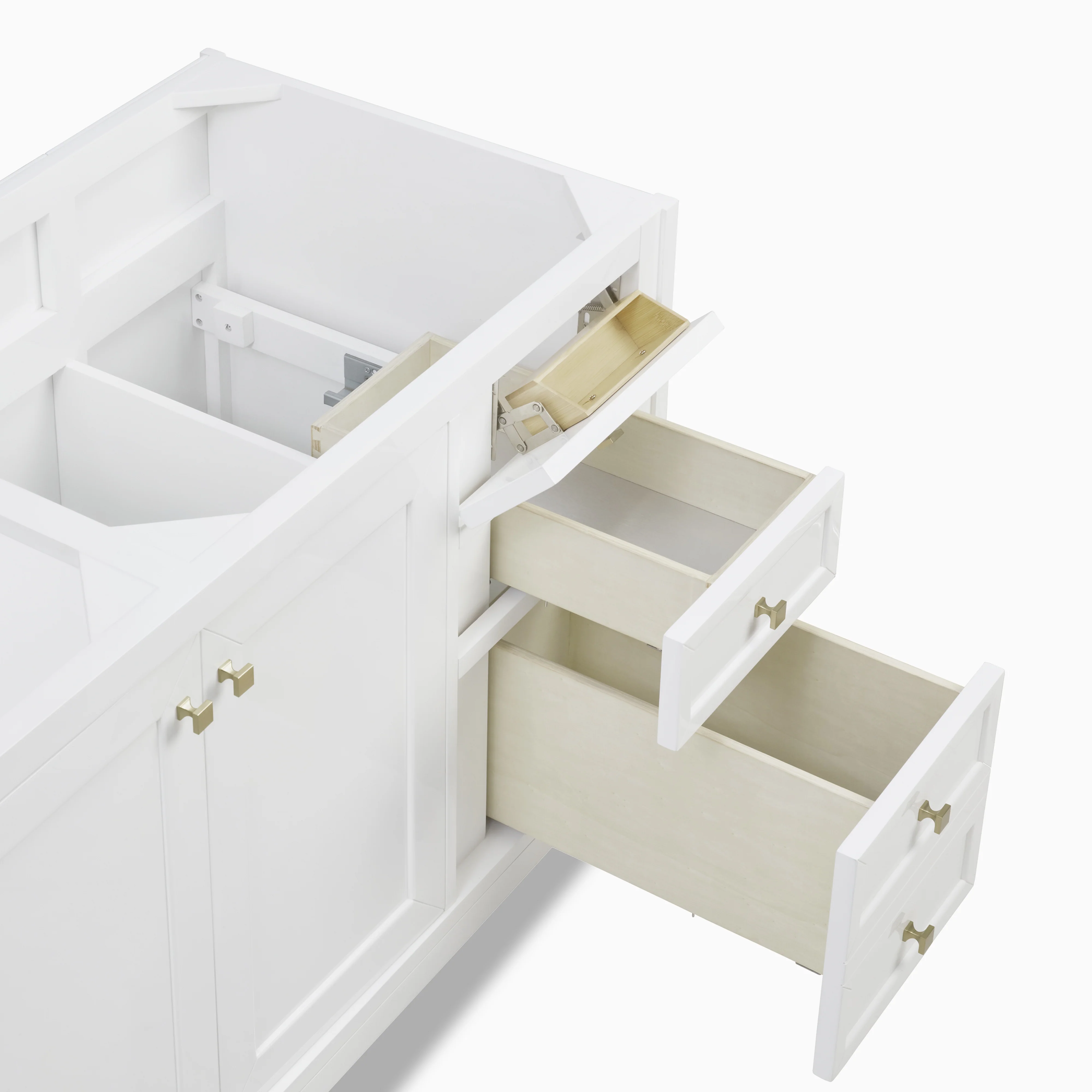 Janelle 60" Double Vanity in Glossy White with 3 cm White Zeus Silestone Top - Image 7