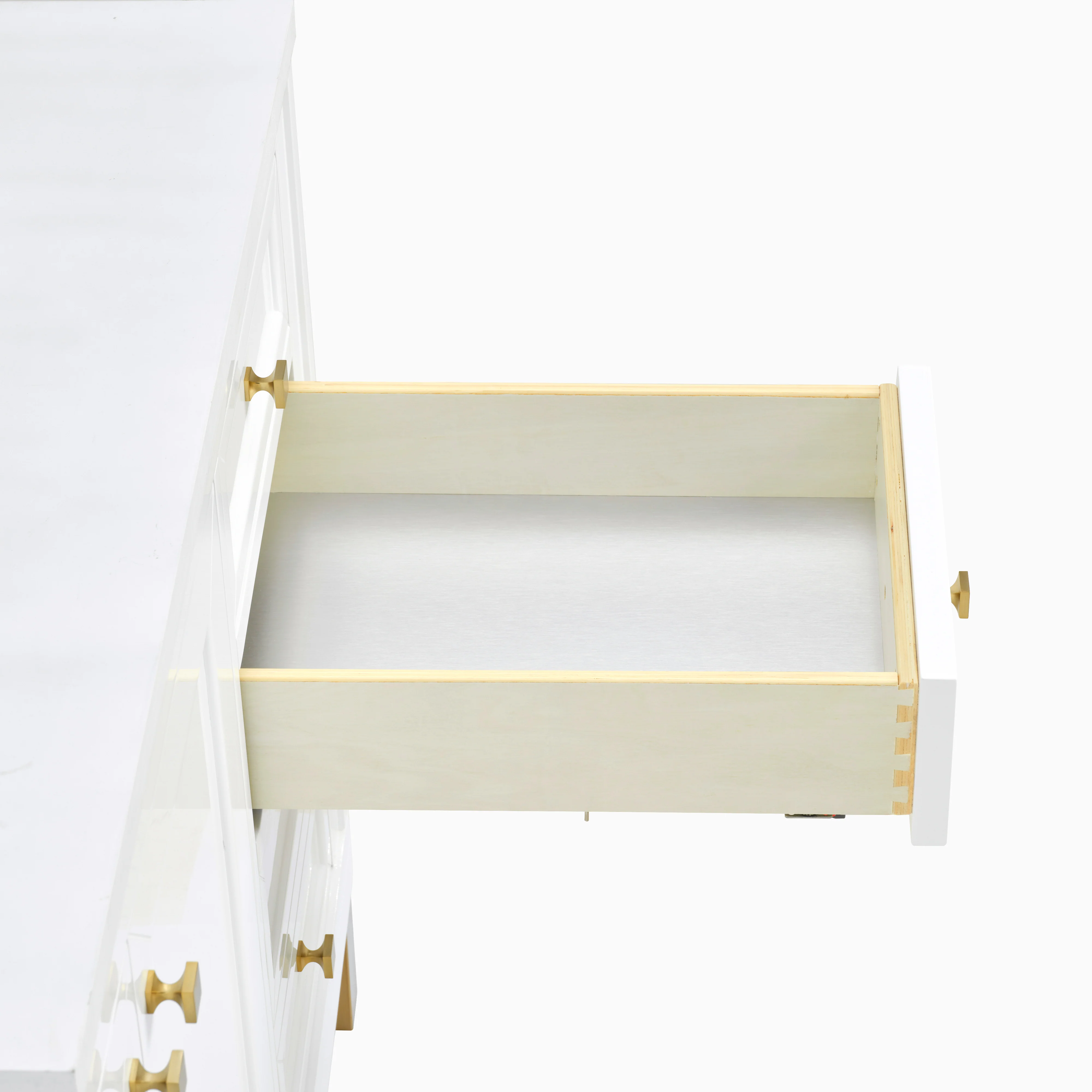 Janelle 60" Single Vanity in Glossy White with 3 cm White Zeus Silestone Top - Image 5