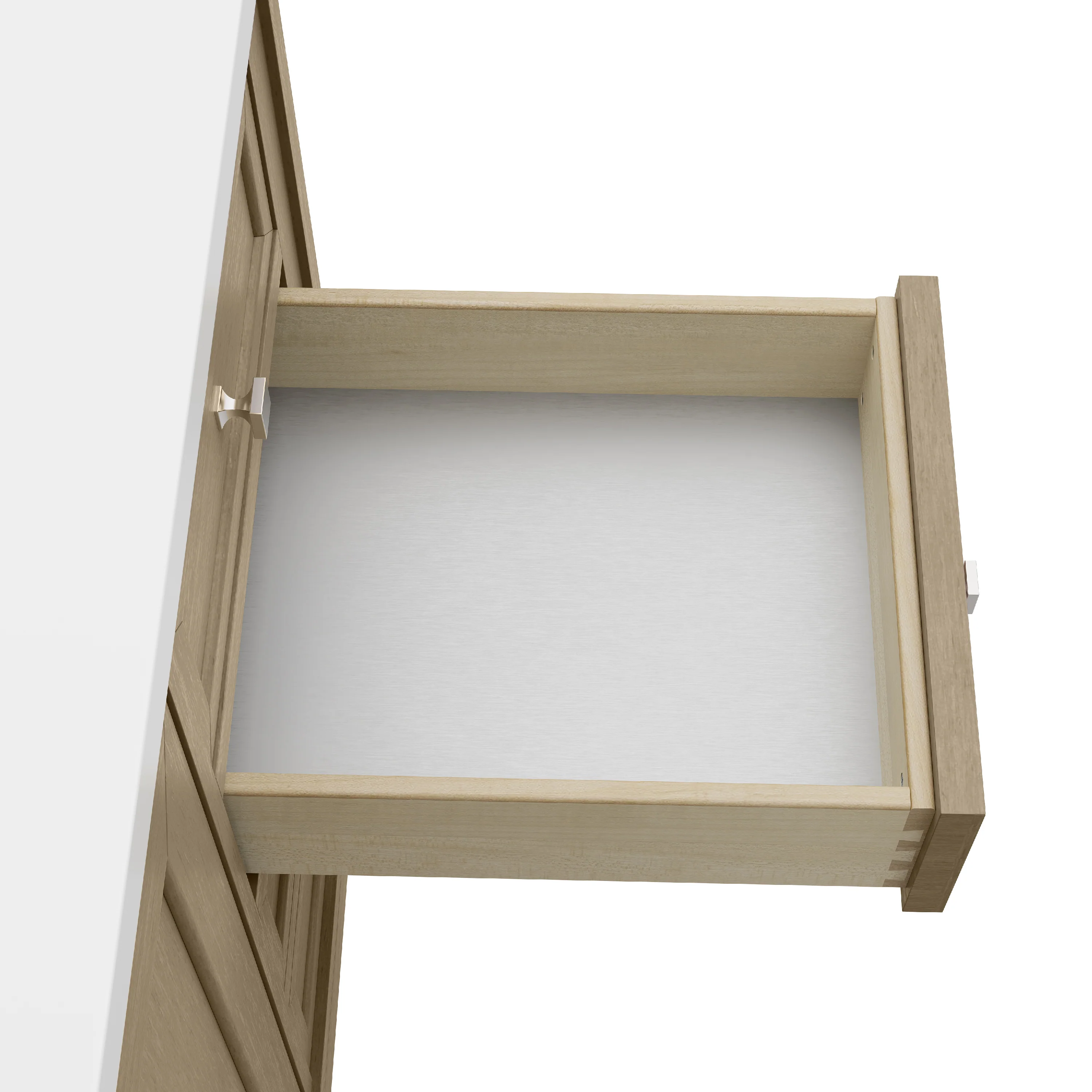 Janelle 60" Single Vanity in Walnut Whisper with 3 cm White Zeus Silestone Top - Image 7