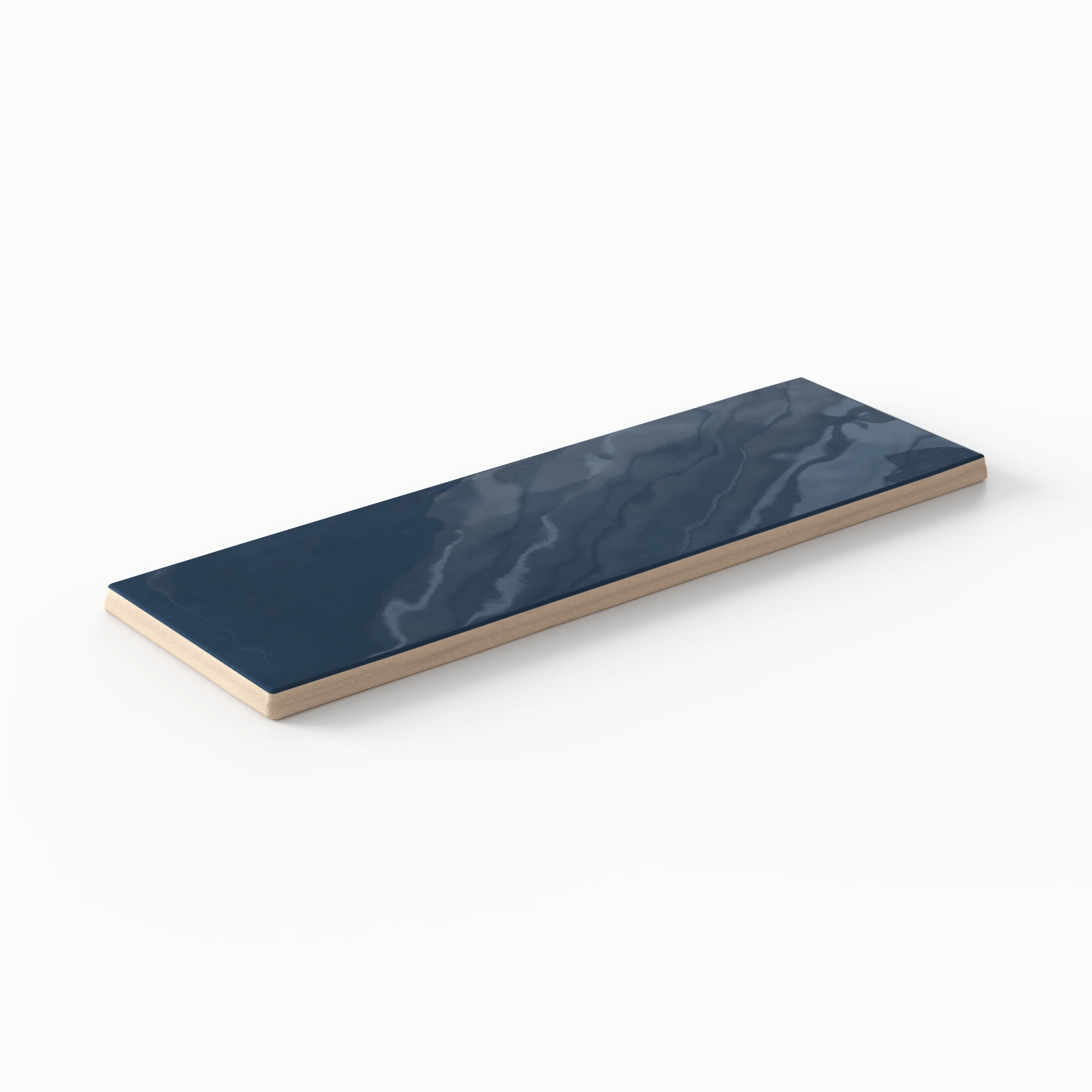 Jojo 2 x 6.3 Glossy Ceramic Tile in Denim - Image 4