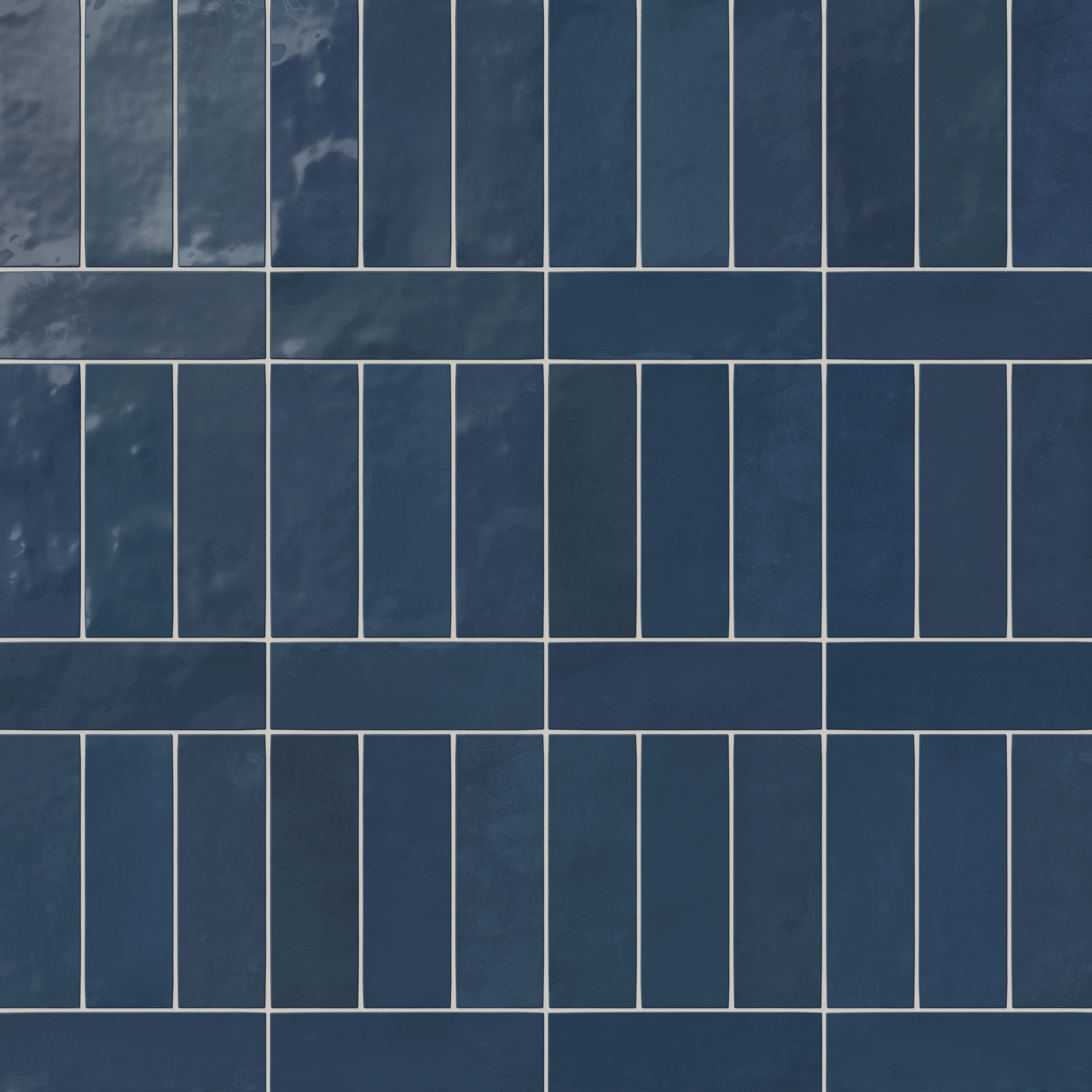 Jojo 2 x 6.3 Glossy Ceramic Tile in Denim - Image 6