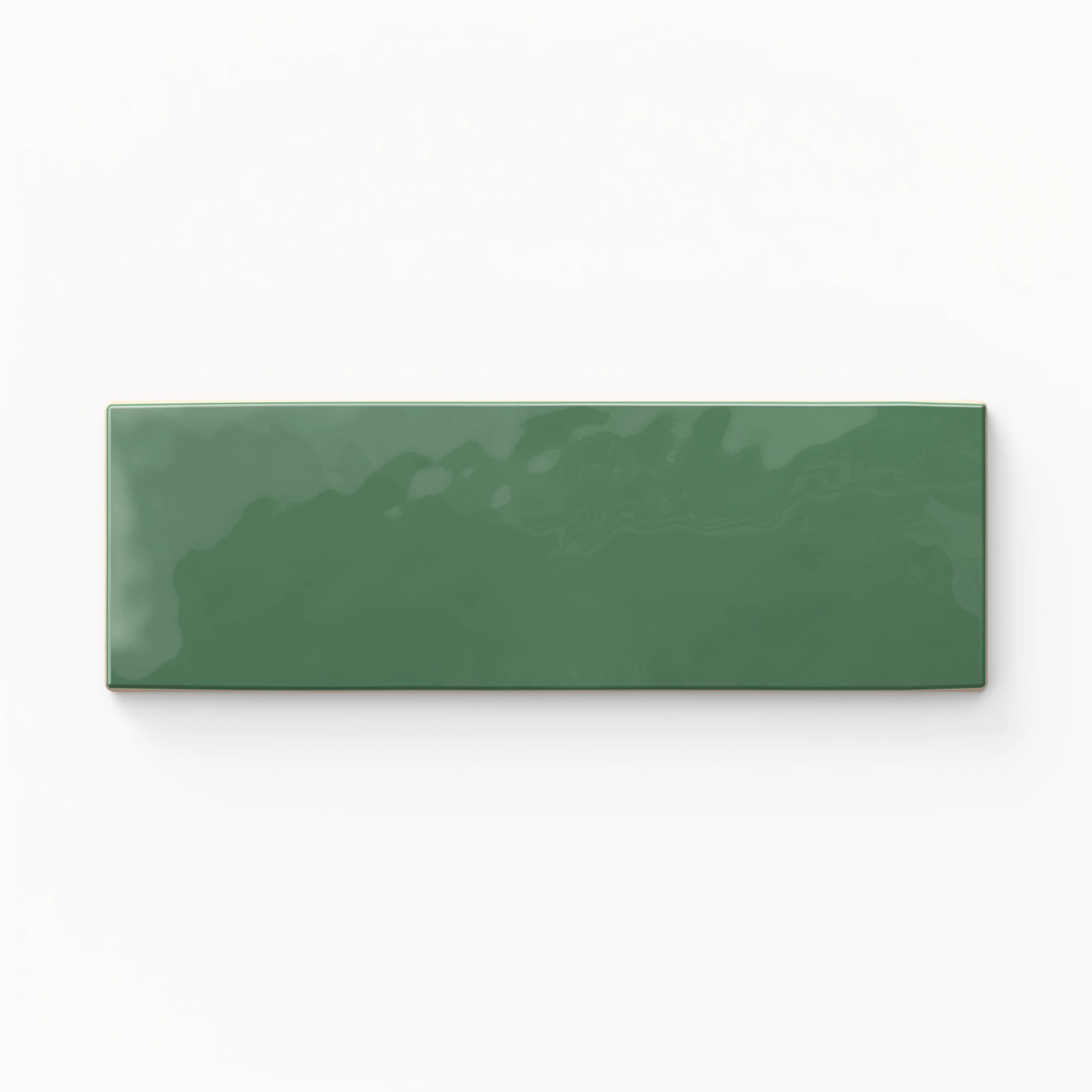 Jojo 2 x 6 Glossy Ceramic Tile in Emerald - Image 3