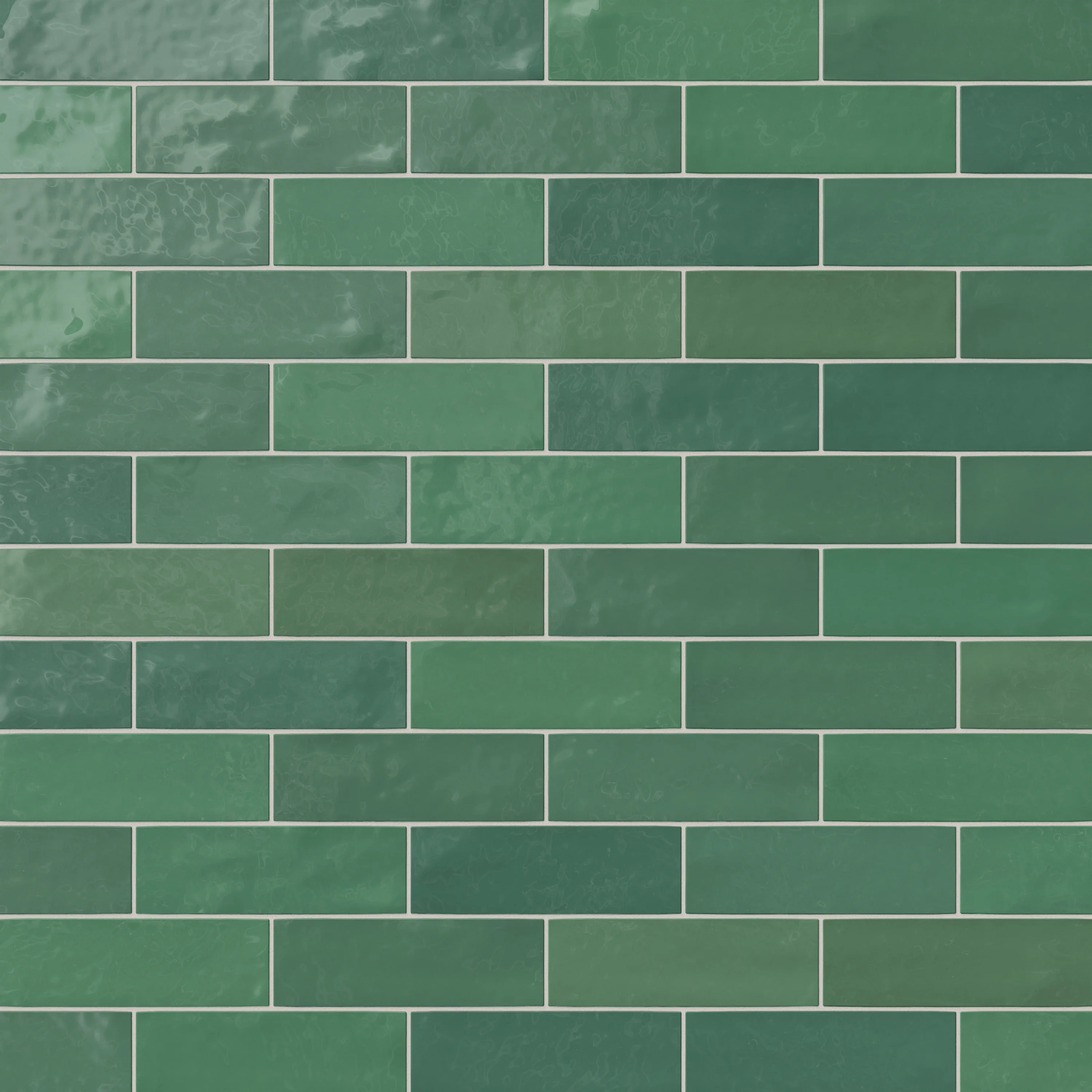 Jojo 2 x 6 Glossy Ceramic Tile in Emerald - Image 5