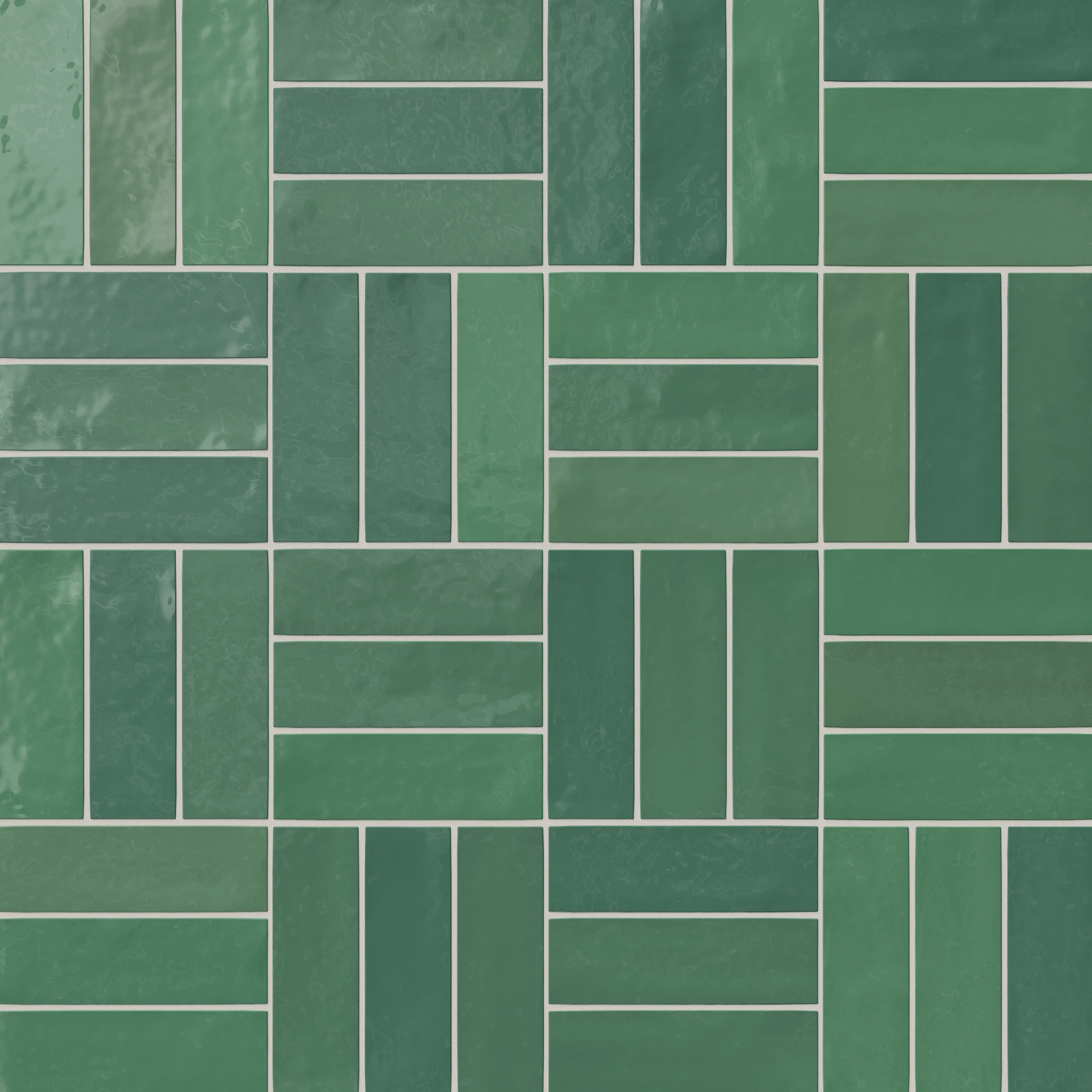 Jojo 2 x 6 Glossy Ceramic Tile in Emerald - Image 8