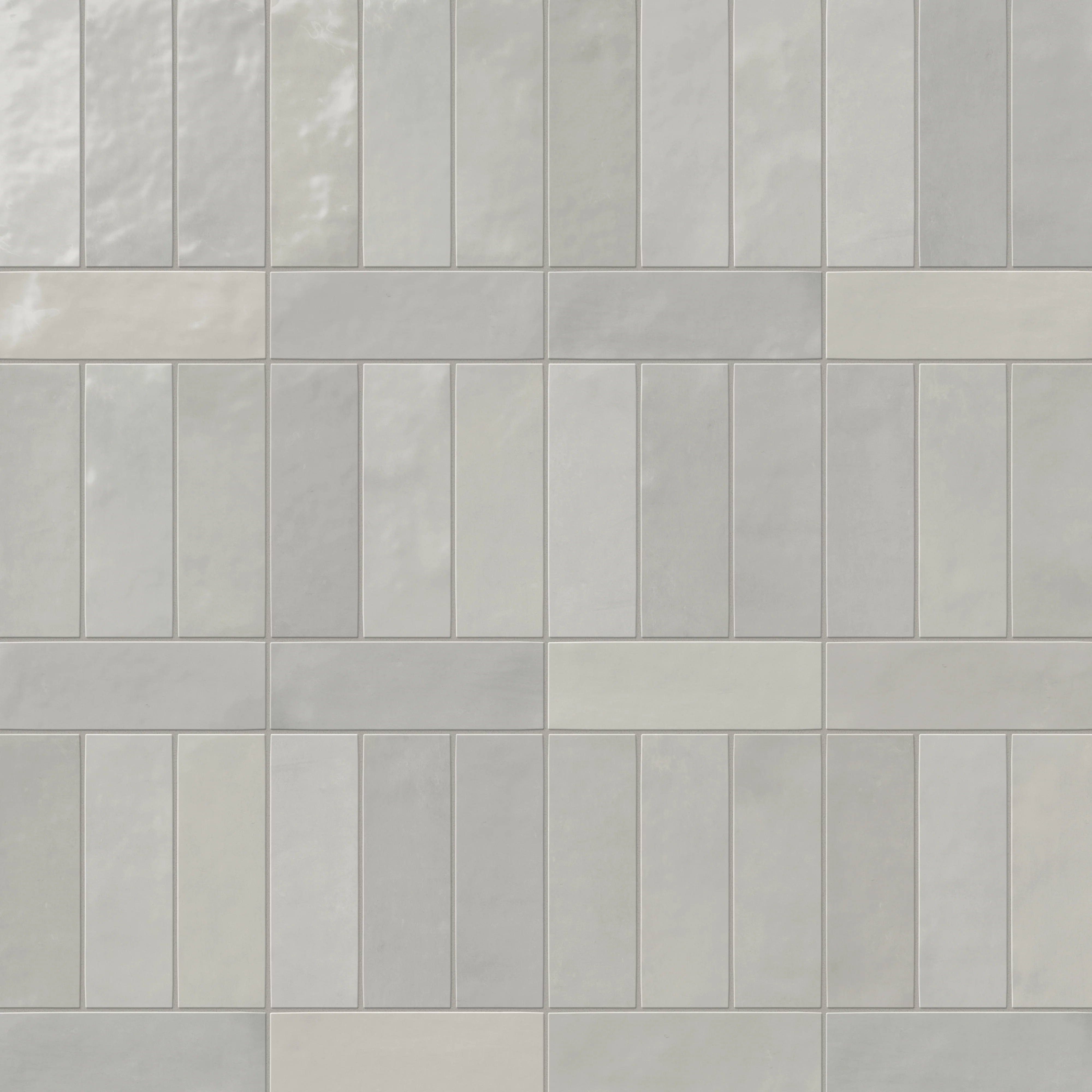 Jojo 2 x 6 Glossy Ceramic Tile in Grey - Image 6