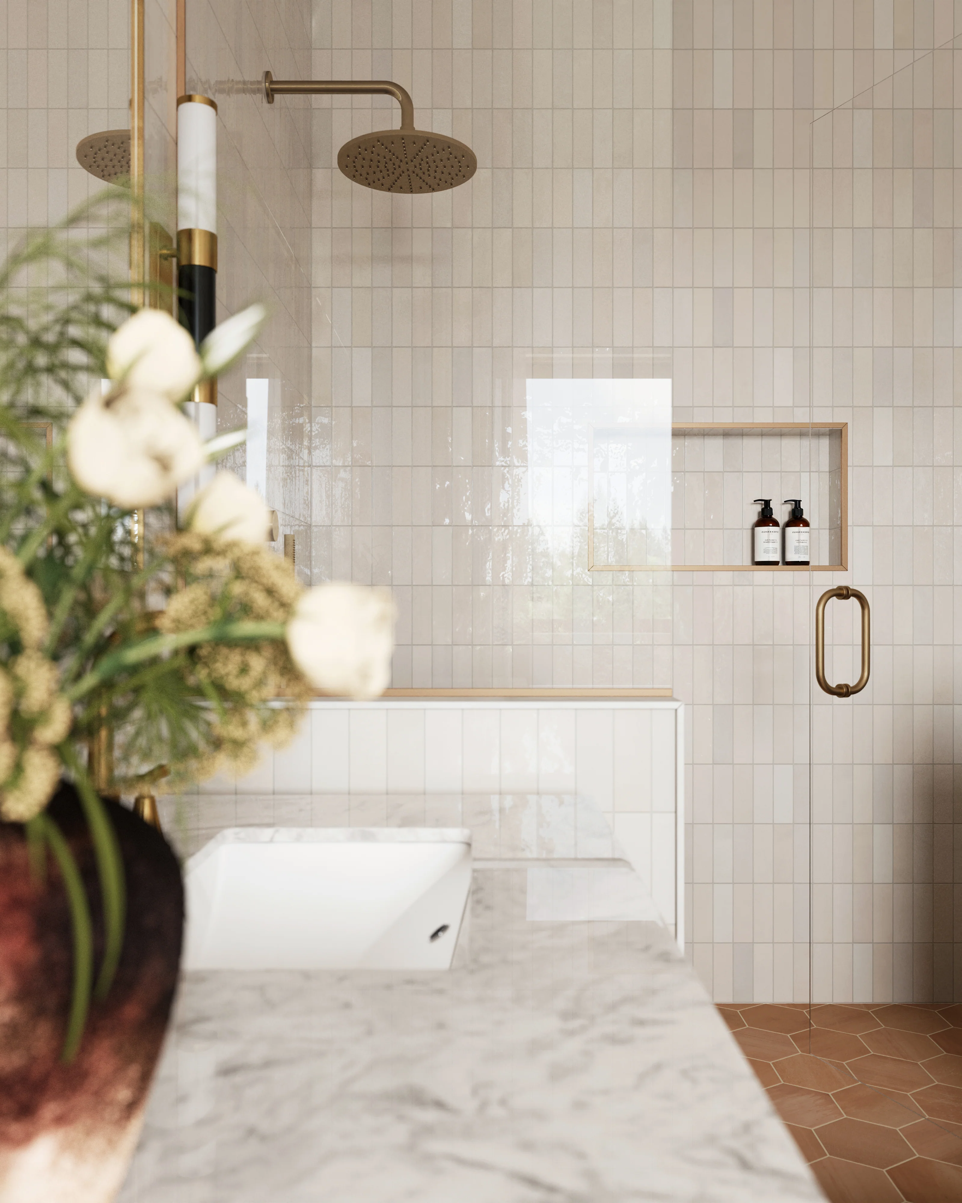 Jojo 2 x 6.3 Glossy Ceramic Tile in Ivory - Image 10