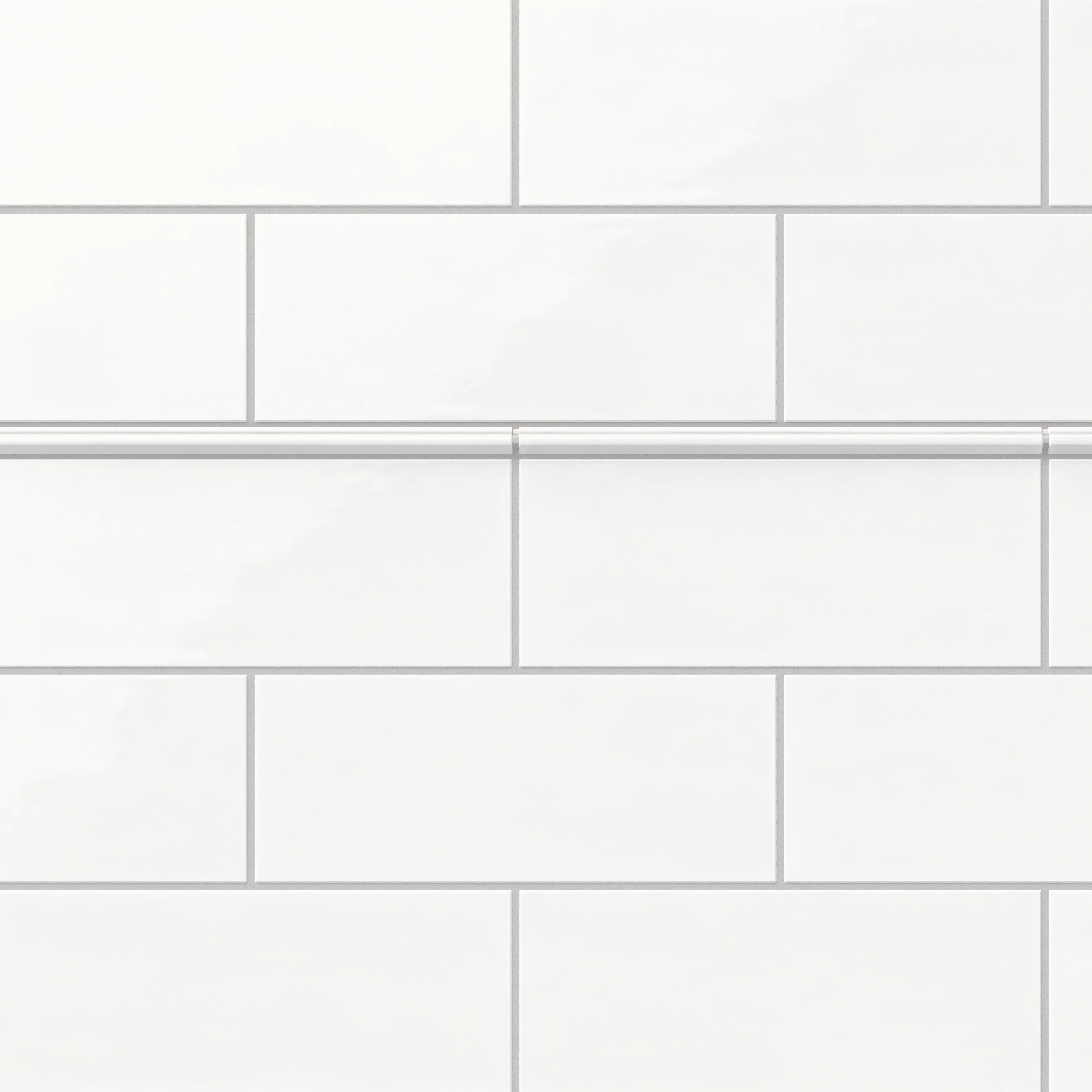 Josie 0.5 x 10 Pencil Glossy Ceramic Tile in Pearl - Image 4
