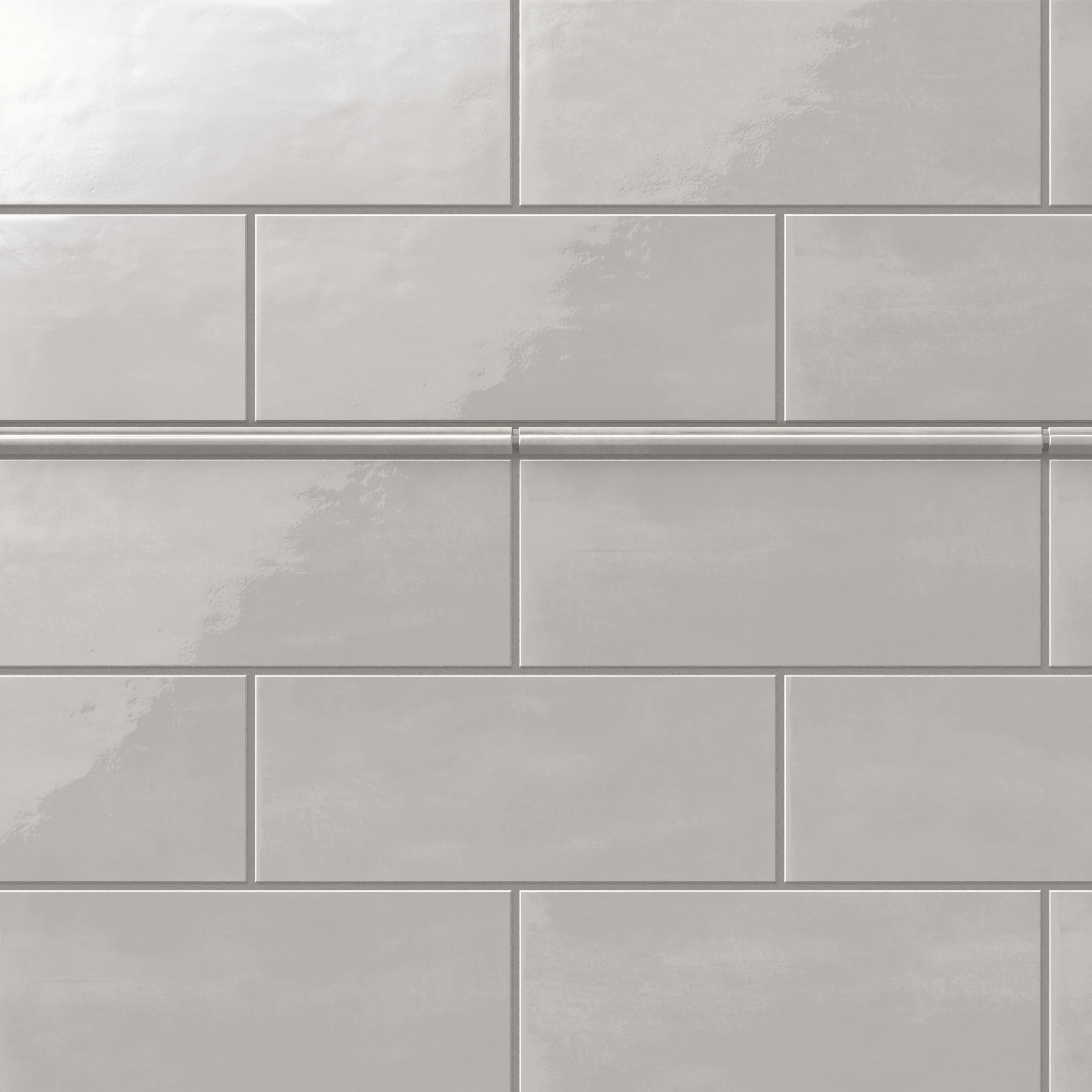 Josie 0.5 x 10 Pencil Glossy Ceramic Tile in Tender Gray - Image 5