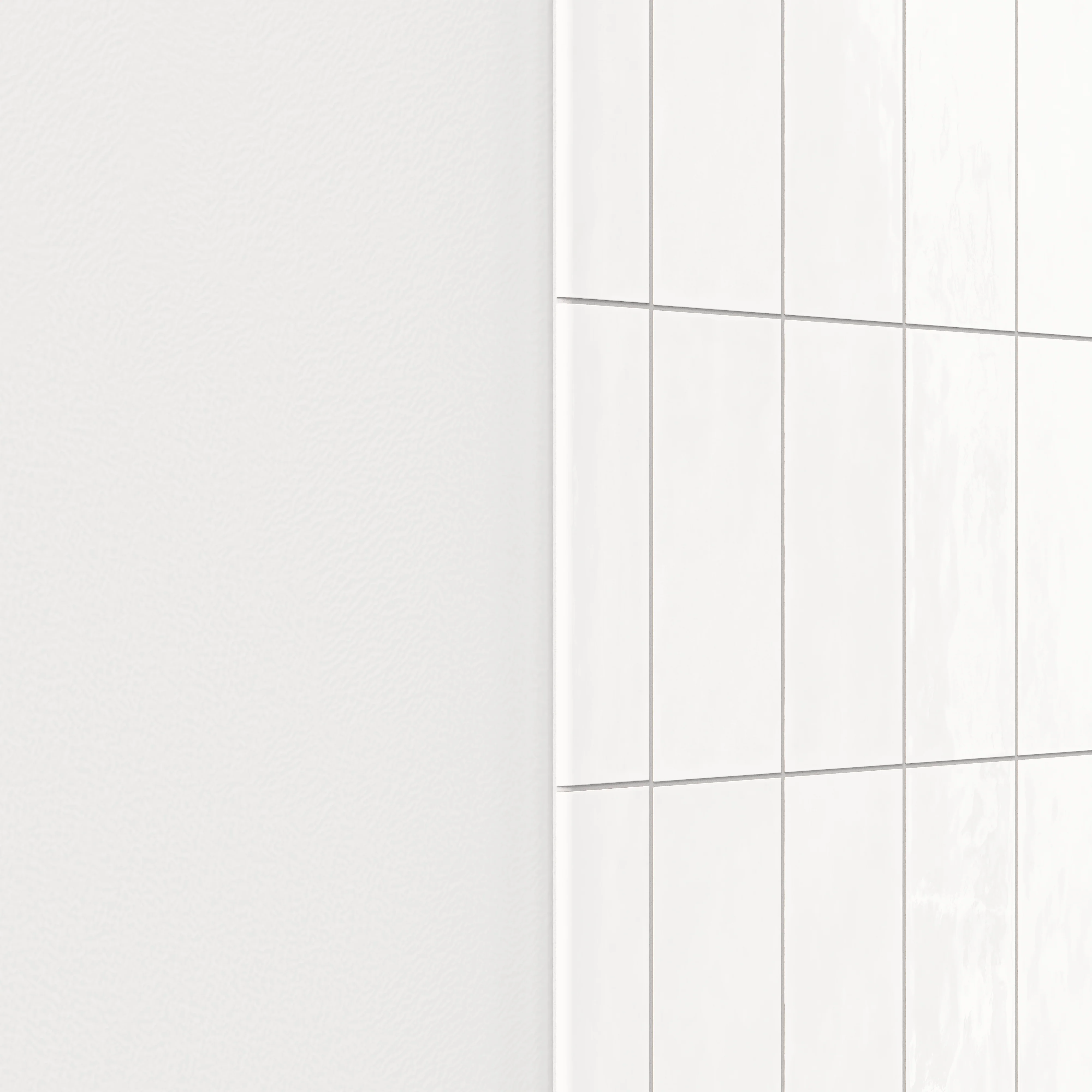 Josie 3 x 10 Bullnose Glossy Ceramic Tile in Pearl - Image 3