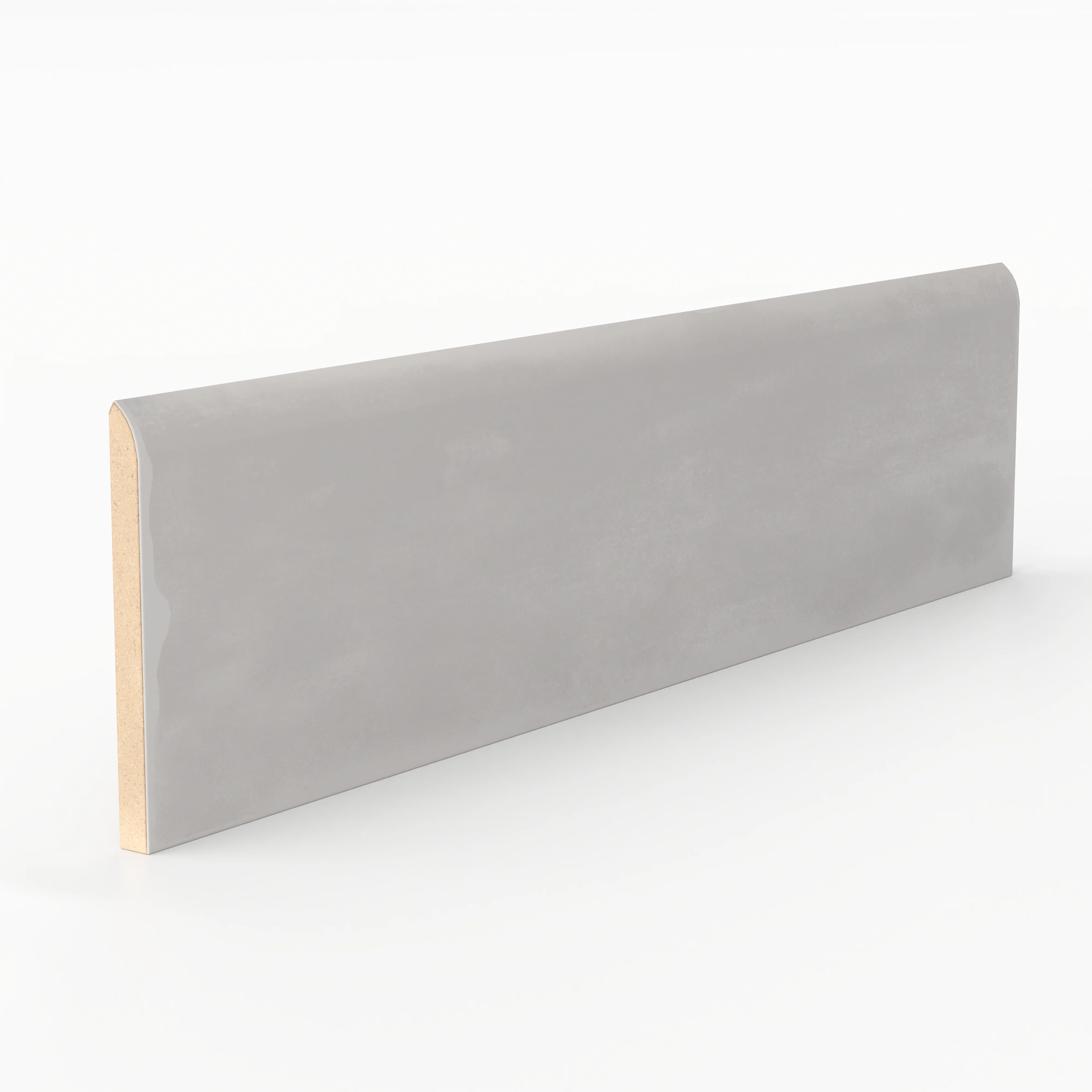 Josie 3 x 10 Bullnose Matte Ceramic Tile in Tender Gray - Image 2