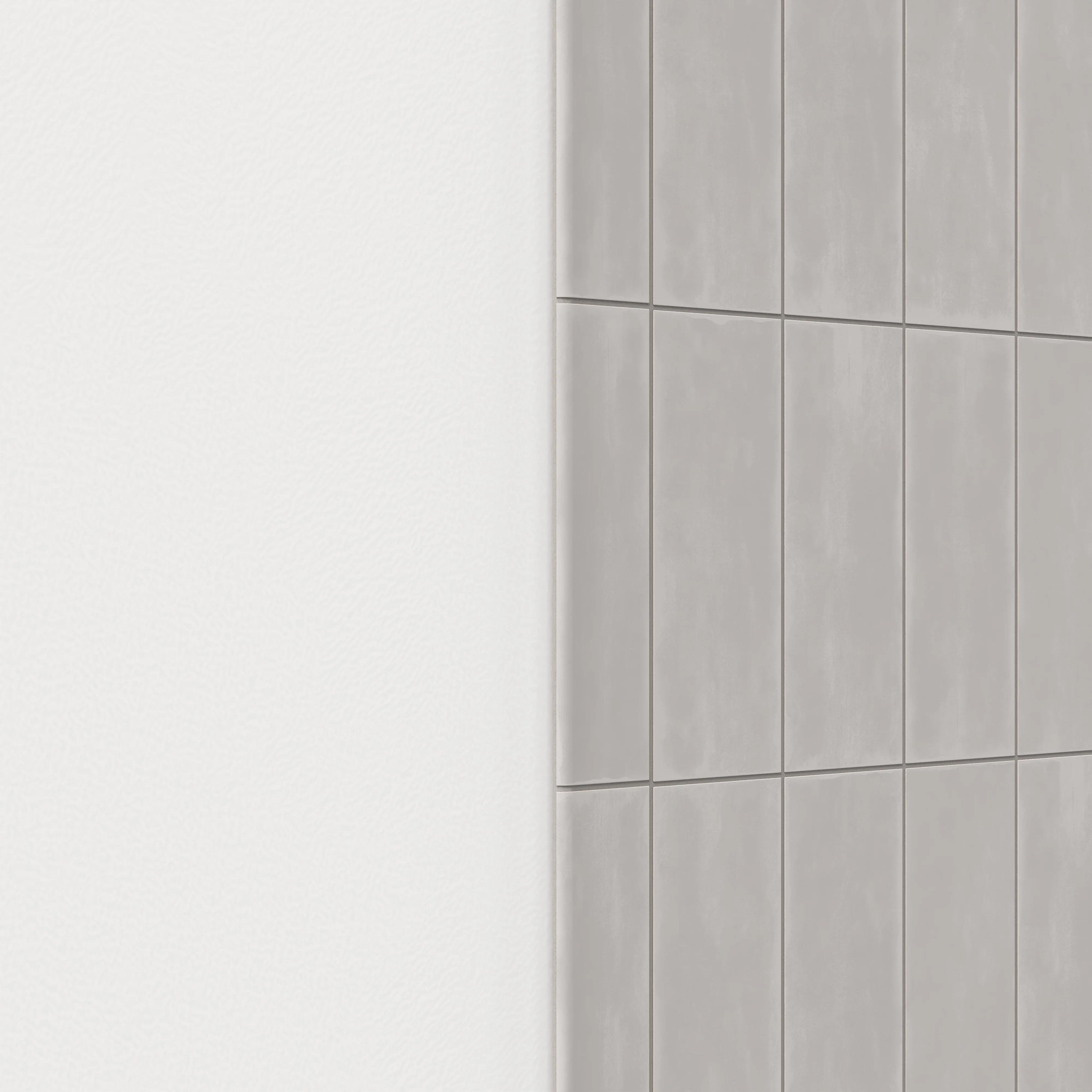 Josie 3 x 10 Bullnose Matte Ceramic Tile in Tender Gray - Image 3