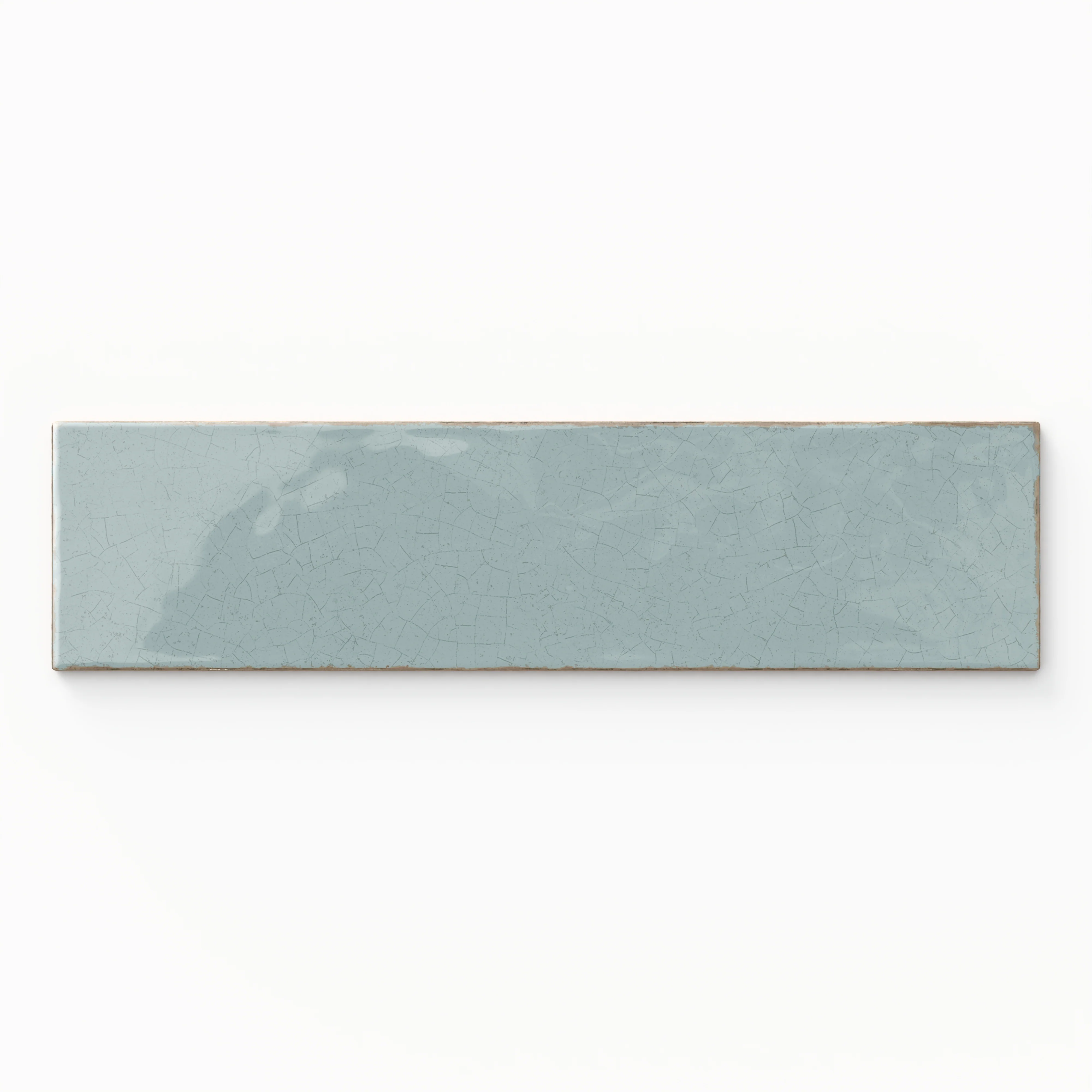 Josie 3 x 12 Crackled Ceramic Tile in Sky - Image 2