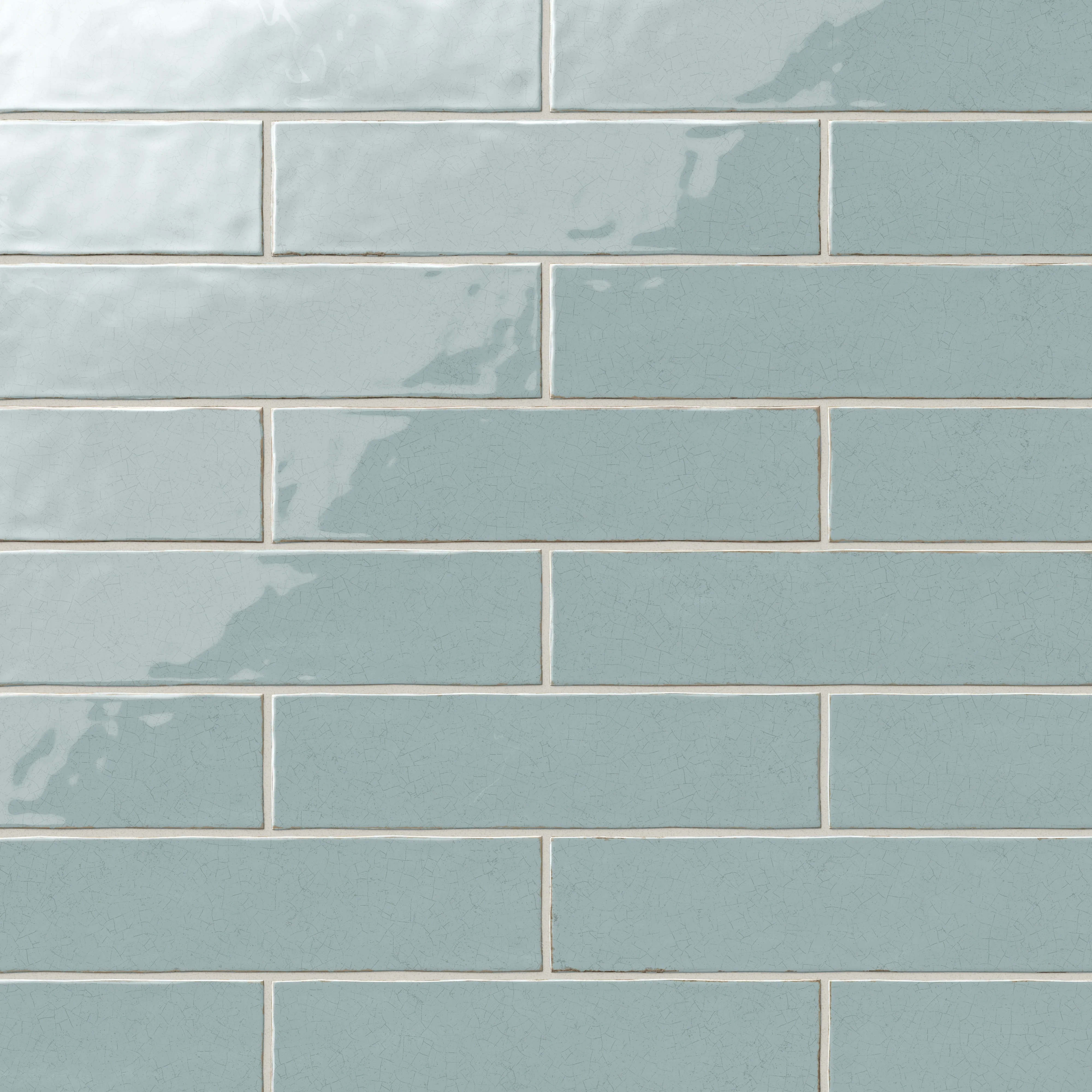 Josie 3 x 12 Crackled Ceramic Tile in Sky - Image 6