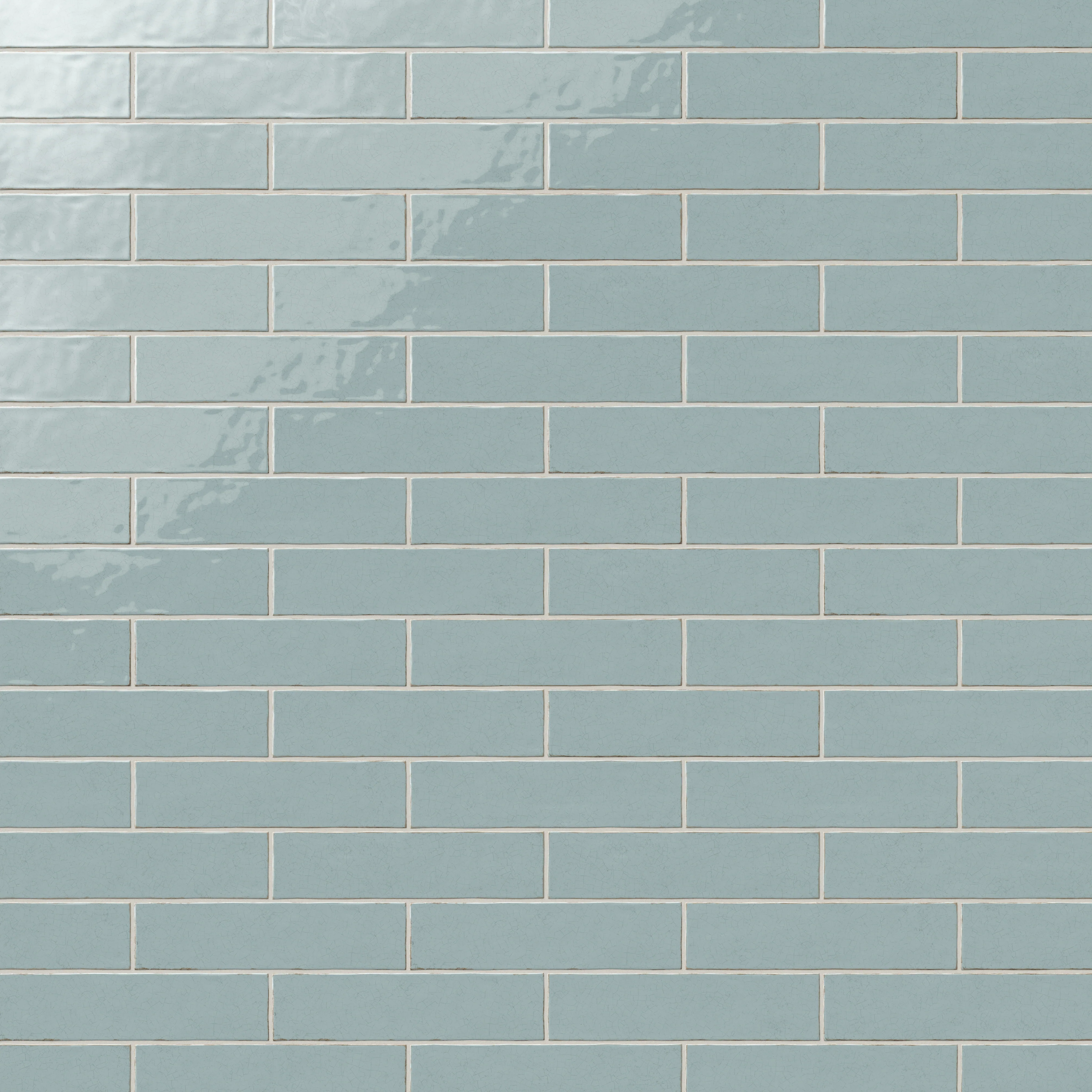 Josie 3 x 12 Crackled Ceramic Tile in Sky - Image 8