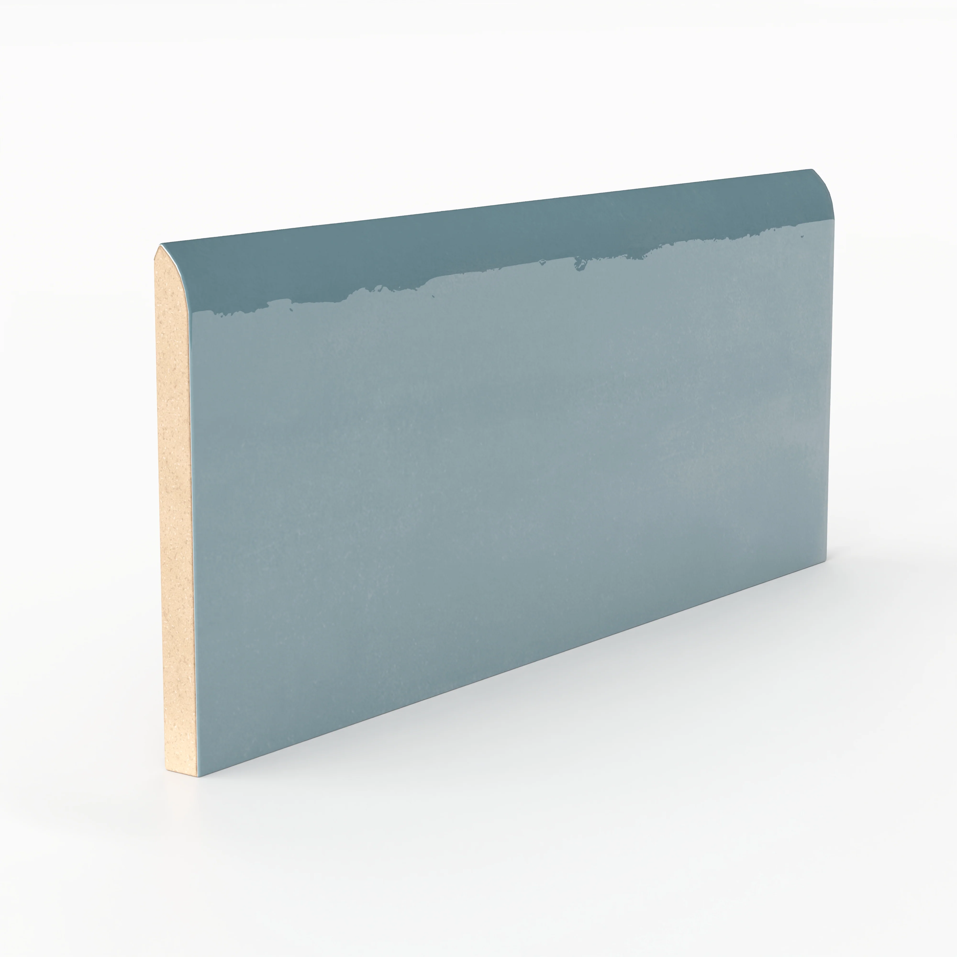 Josie 3 x 6 Bullnose Glossy Ceramic Tile in Ocean - Image 2