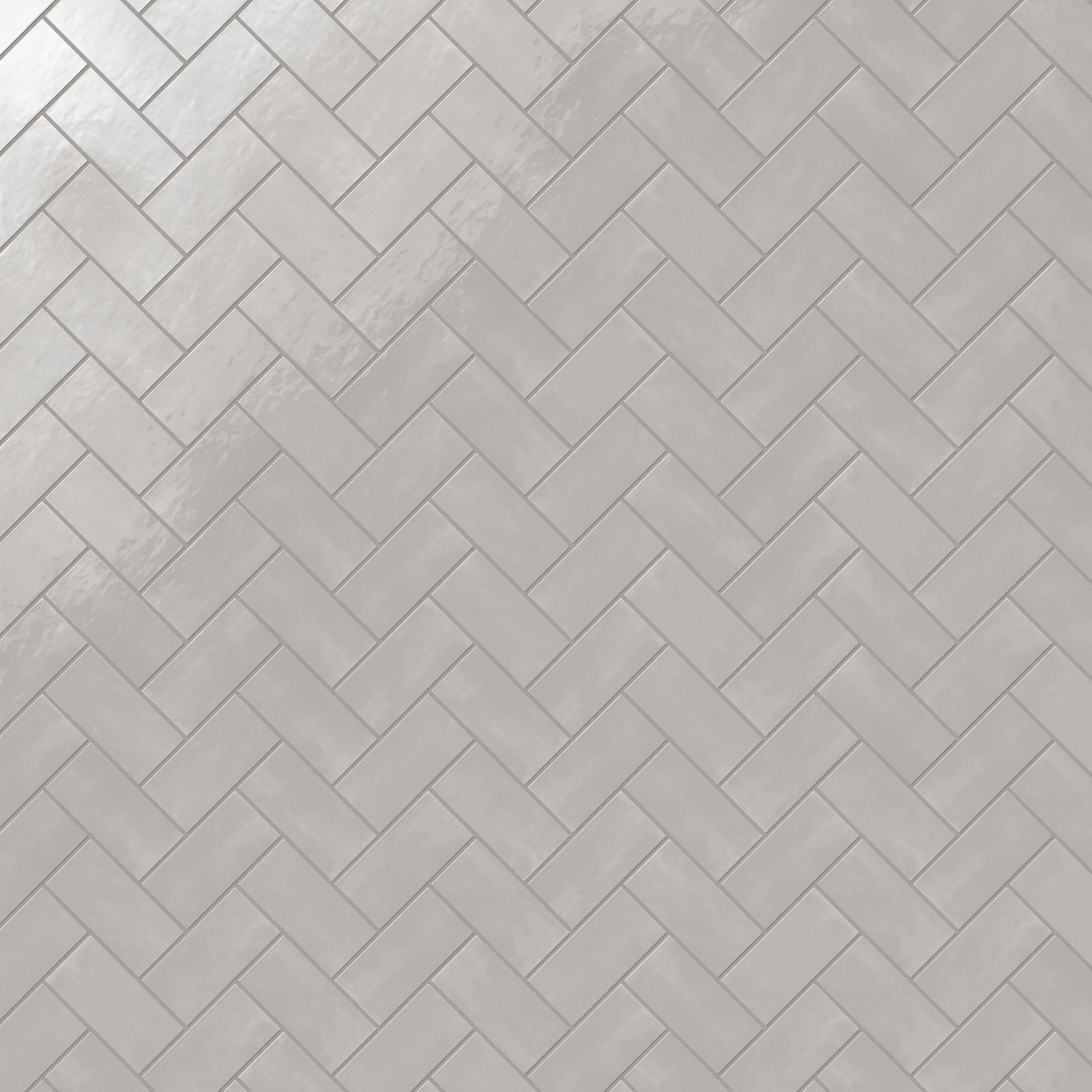 Josie 3 x 6 Glossy Ceramic Tile in Tender Gray - Image 5