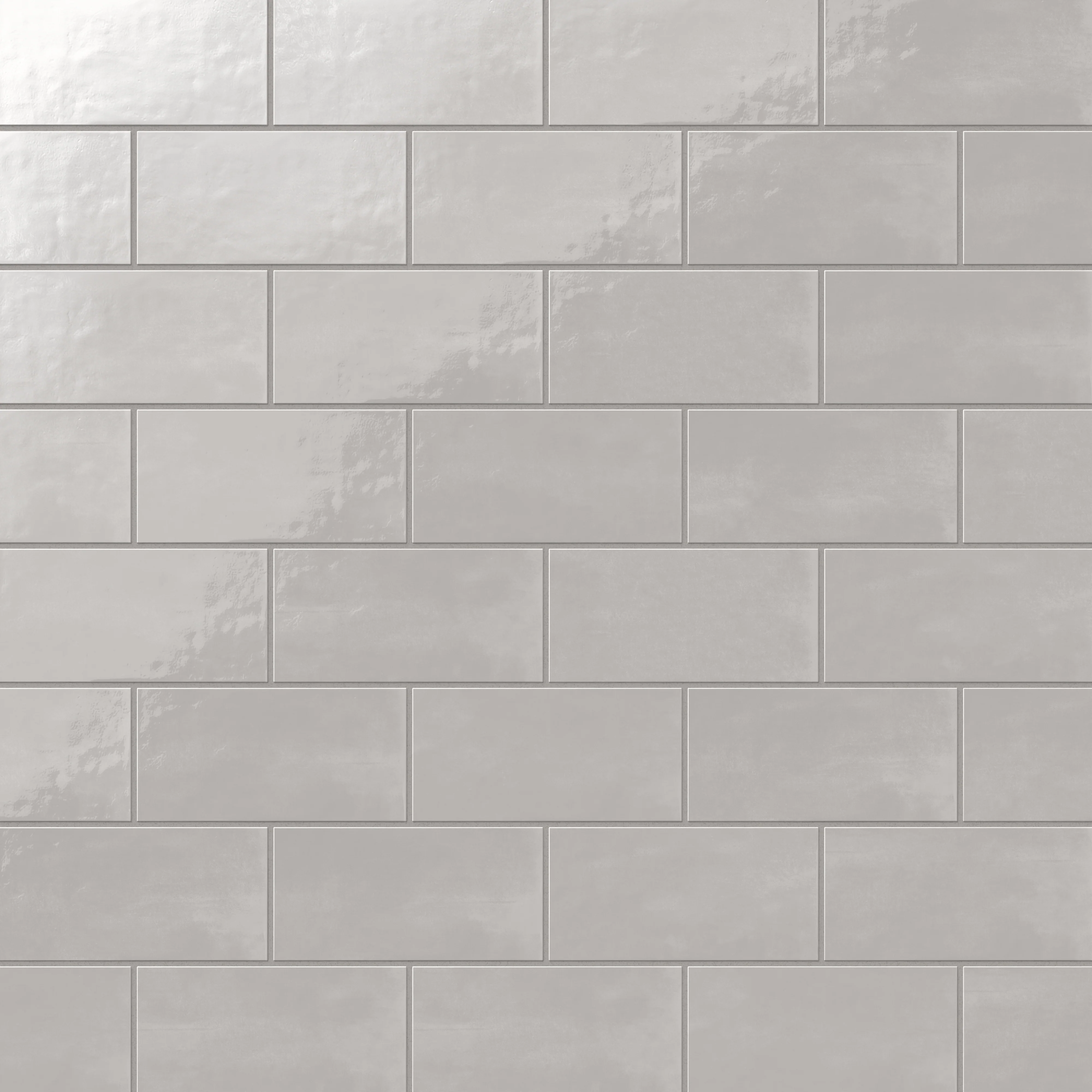 Josie 3 x 6 Glossy Ceramic Tile in Tender Gray - Image 6